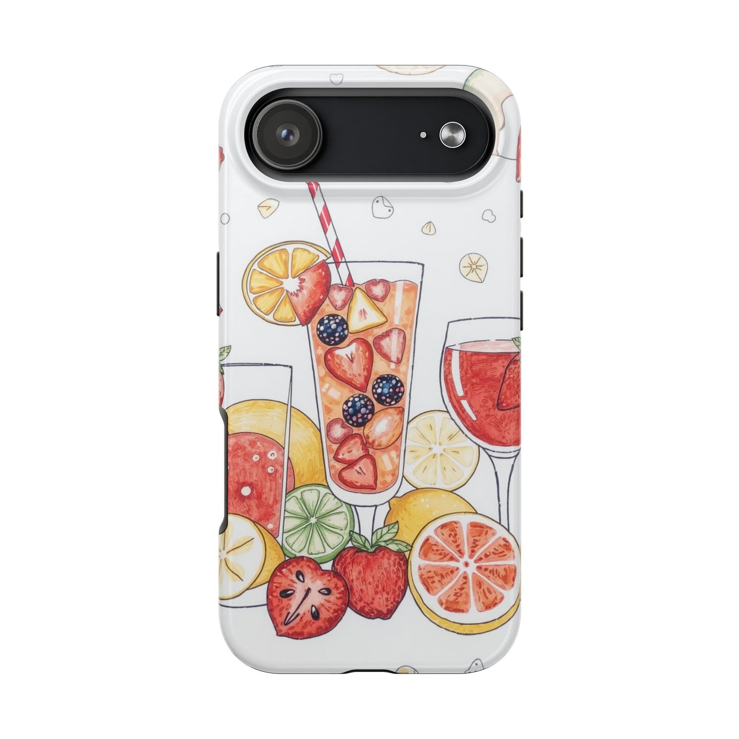 Colorful Fruit Cocktail Tough Phone Case - Perfect for Summer Vibes