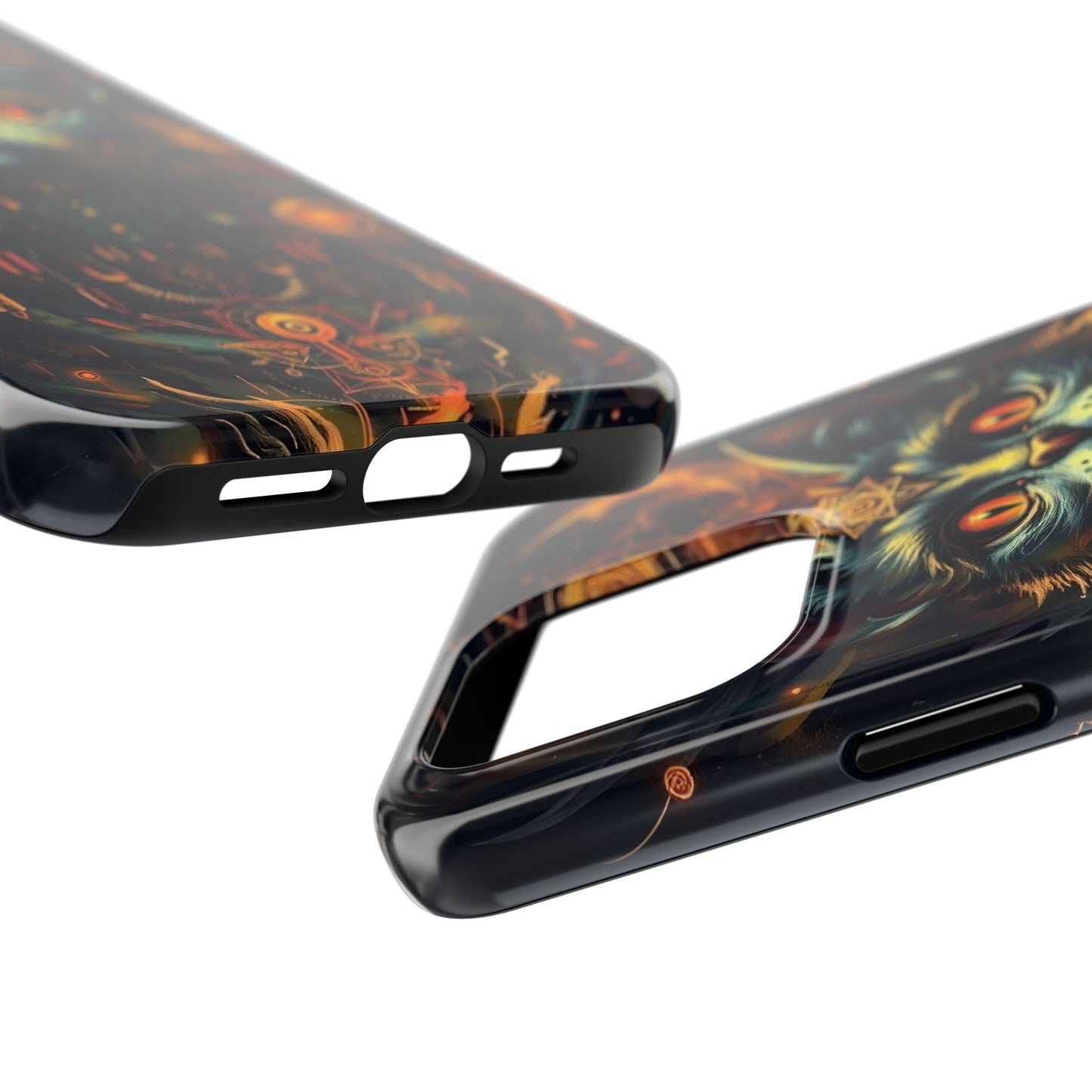 Mystical Cat Queen Tough Phone Case – Unique Protection for Cat Lovers - for iPhone