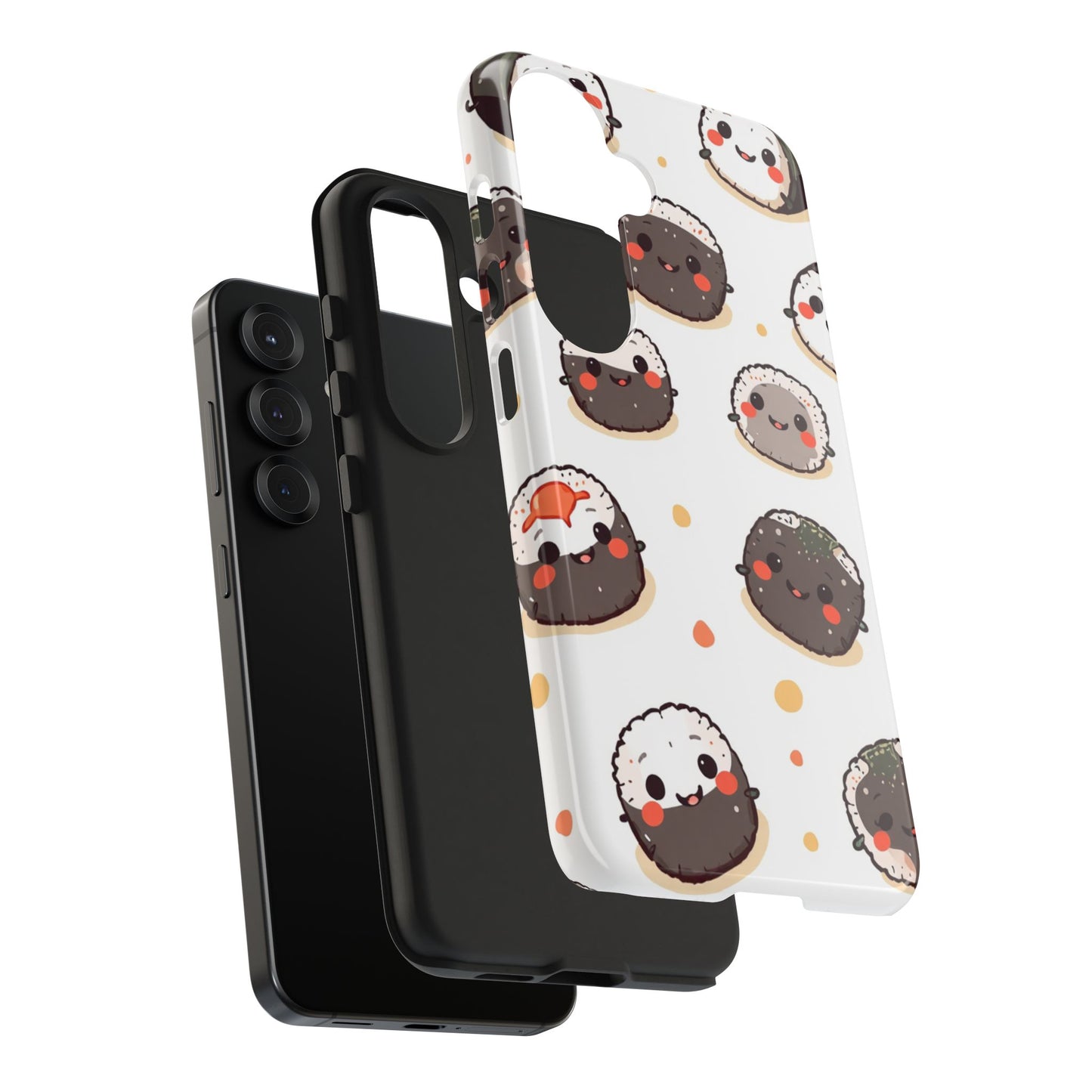 Cute Sushi Tough Phone Case - Kawaii Design for Food Lovers