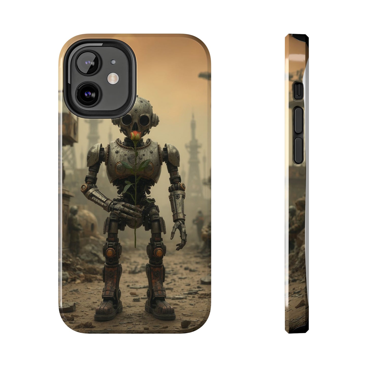 Robotic Sentinel Tough Phone Case - Durable Protector for Sci-Fi Lovers