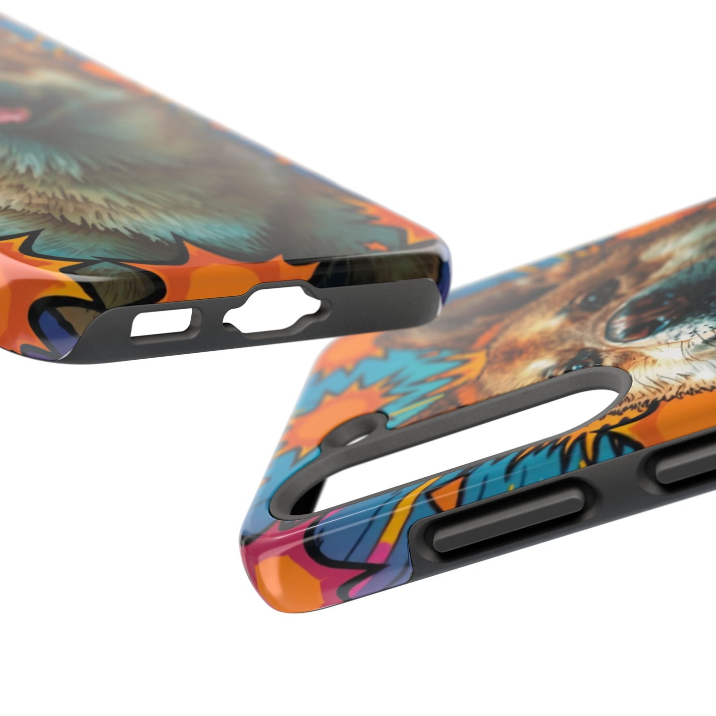 Vibrant Corgi Tough Phone Case - Fun Design for Pet Lovers