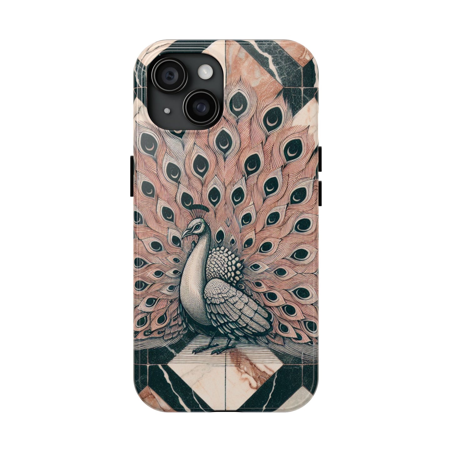 Peacock Tough Phone Case | Stylish & Durable Artwork - for iPhone