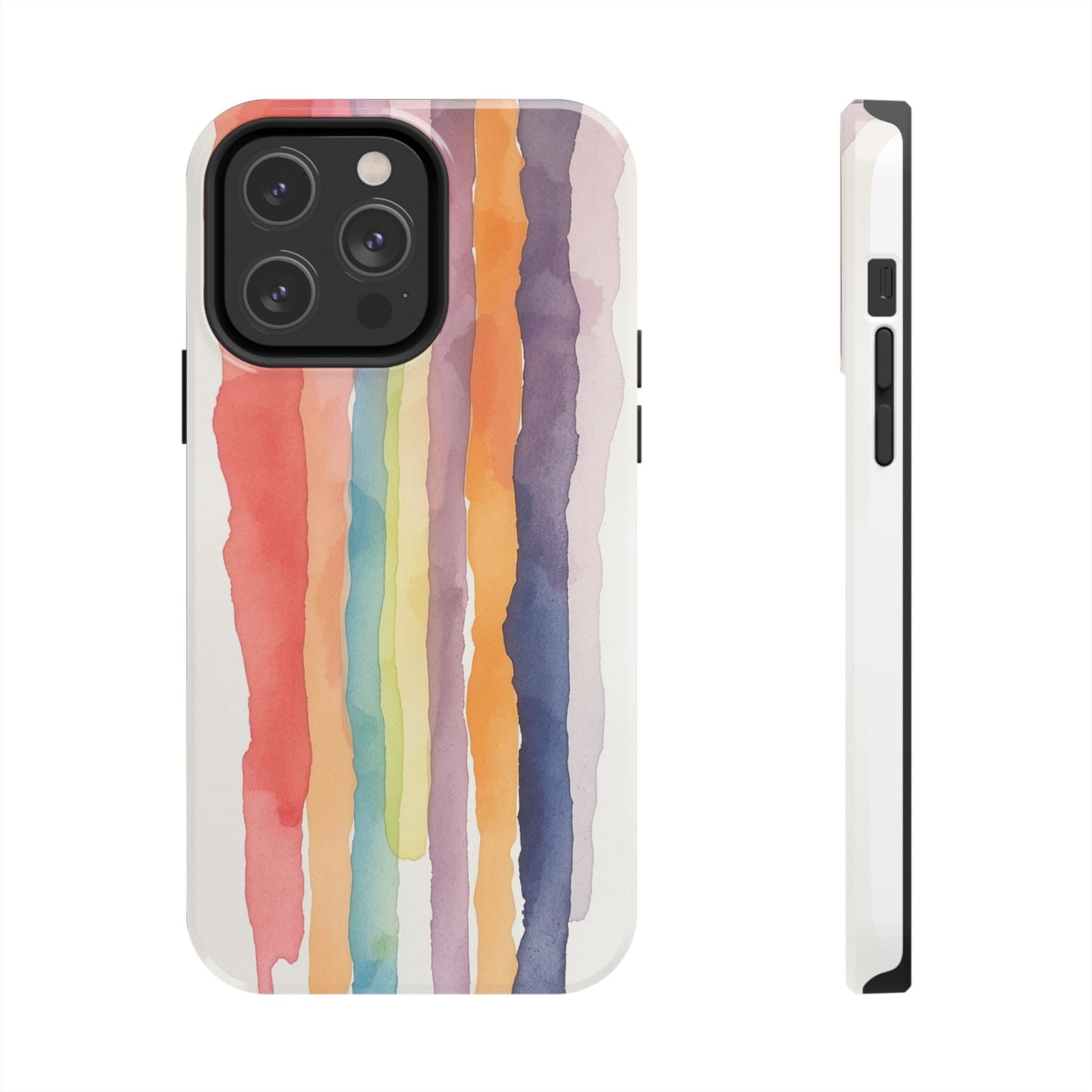 Colorful Watercolor Tough Phone Case - Stylish and Durable Cover for Creative Souls