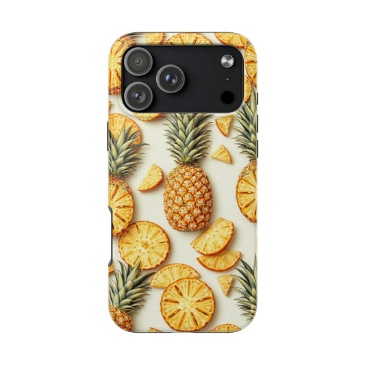 Tropical Pineapple Phone Case - Tough Phone Protector for Summer Vibes