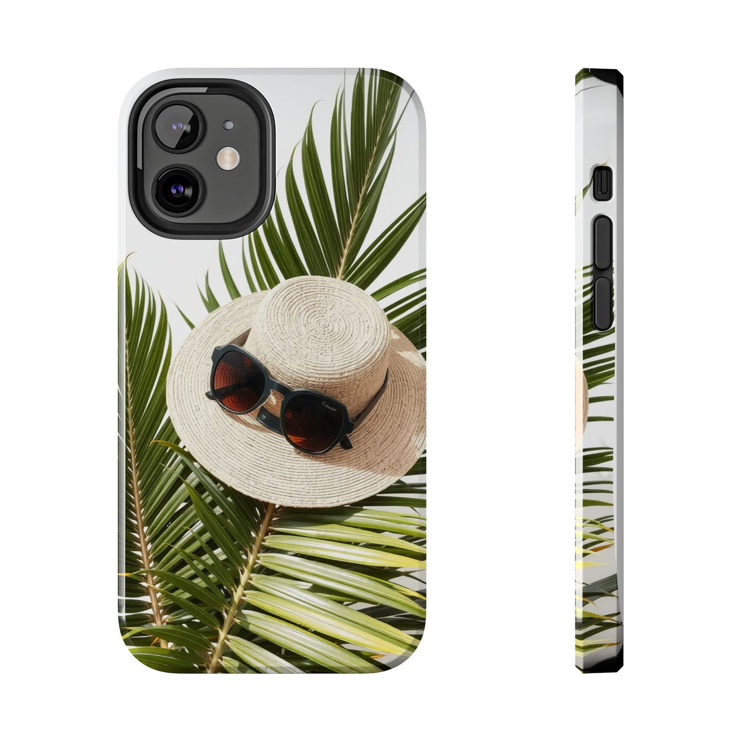 Tropical Phone Case - Summer Vibes with Hat & Sunglasses Design