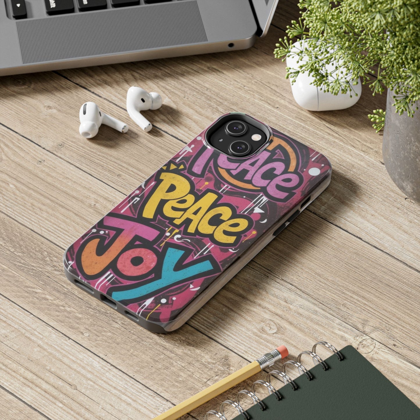 Colorful Peace Joy Tough Phone Case