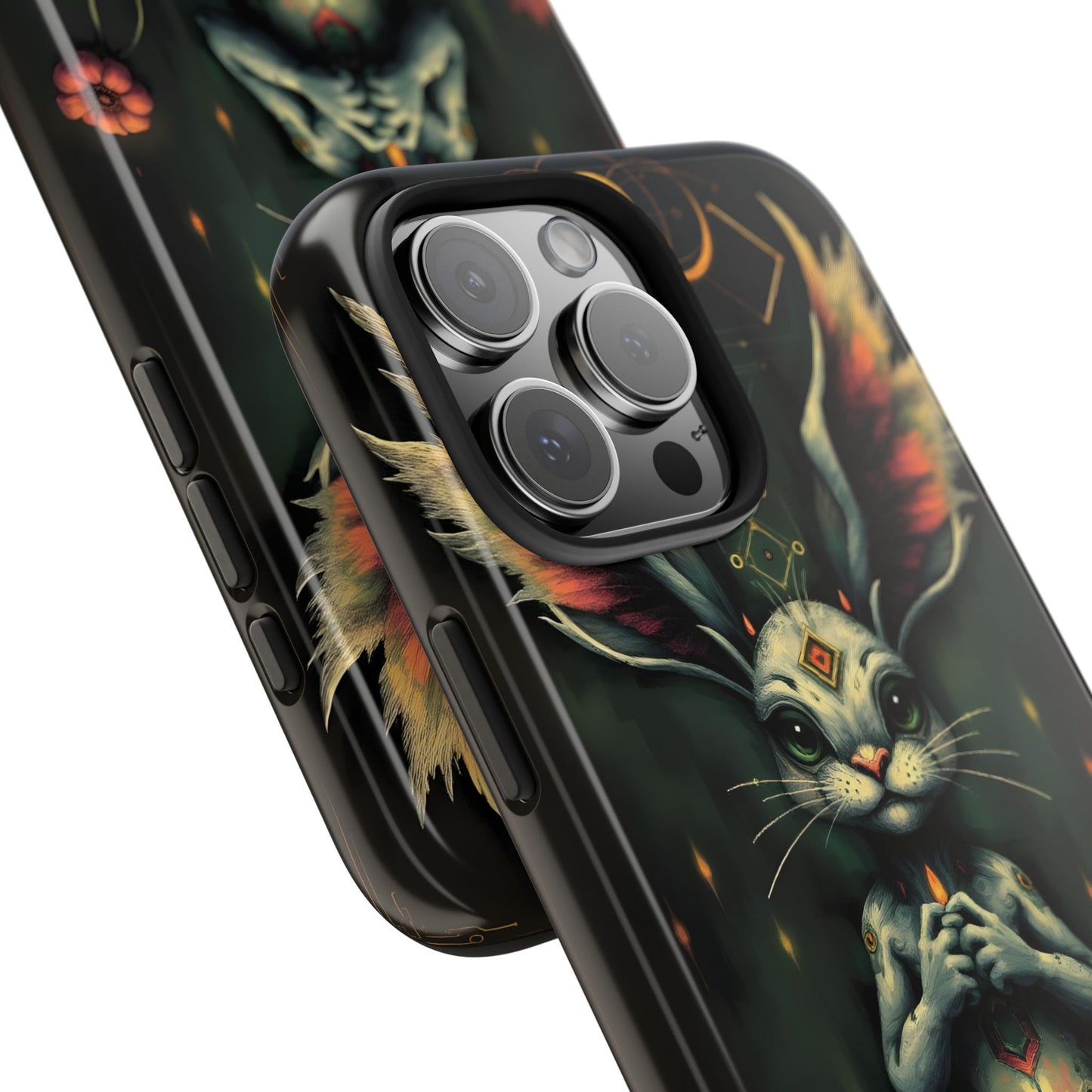 Artistic Rabbit Phone Cases - Unique and Durable Design of Mystical Bunny - for iPhone