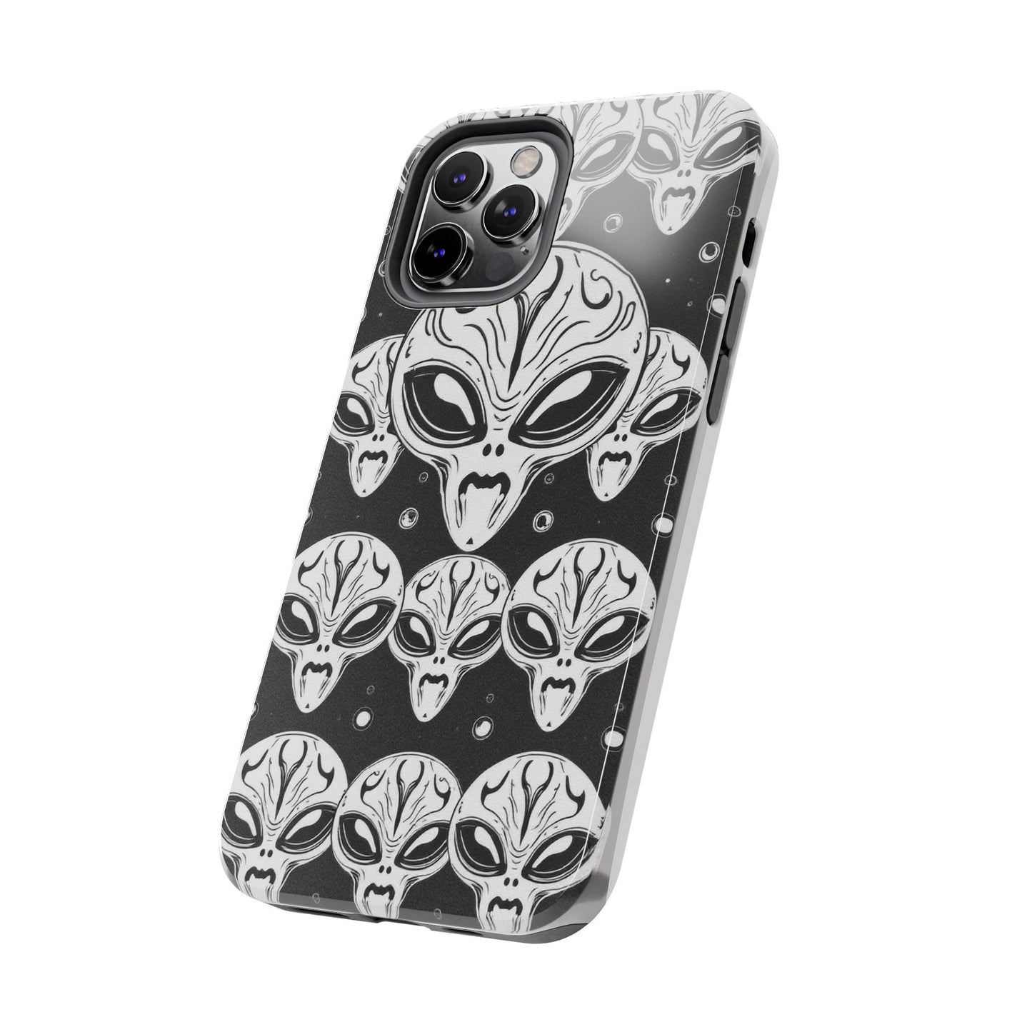 Alien Pattern Tough Phone Case - Durable Protection with Out-of-This-World Design