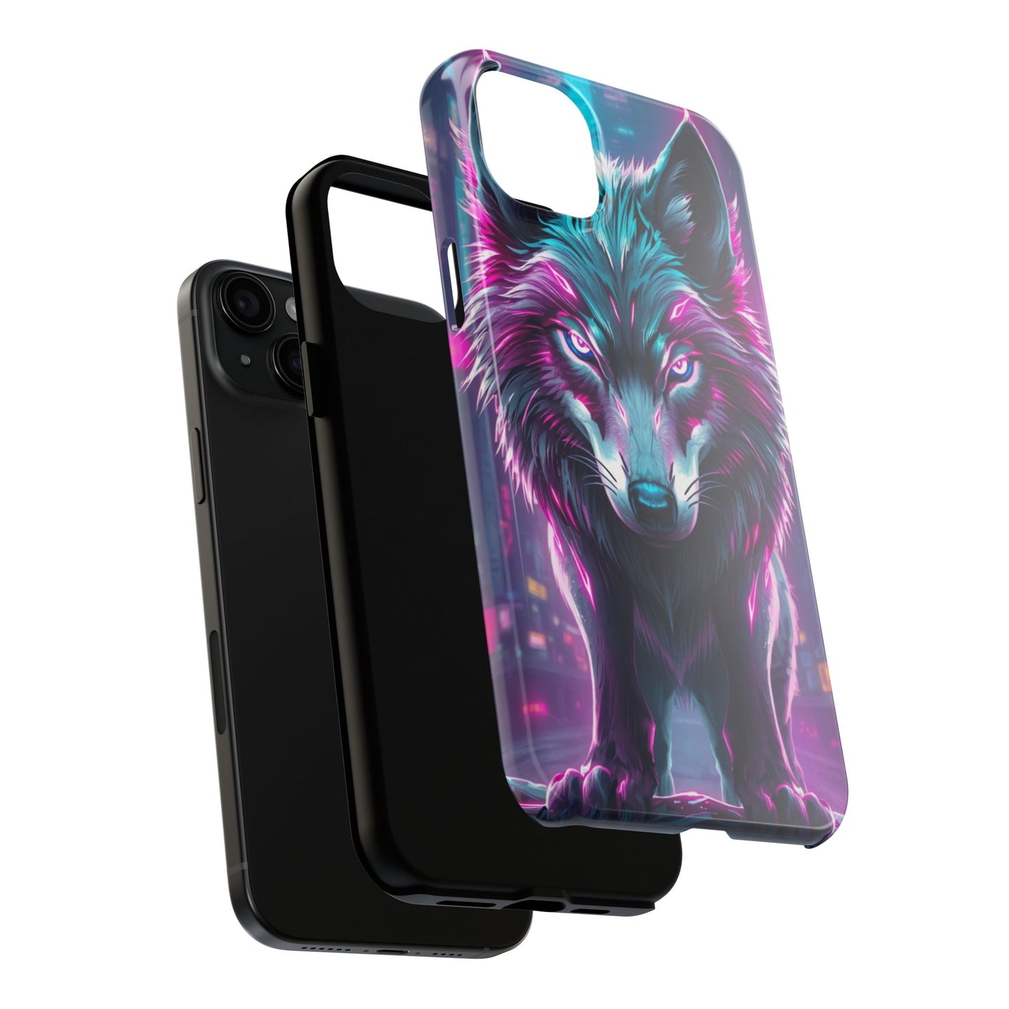 Fierce Wolf Phone Case - Tough & Vibrant Design for Animal Lovers