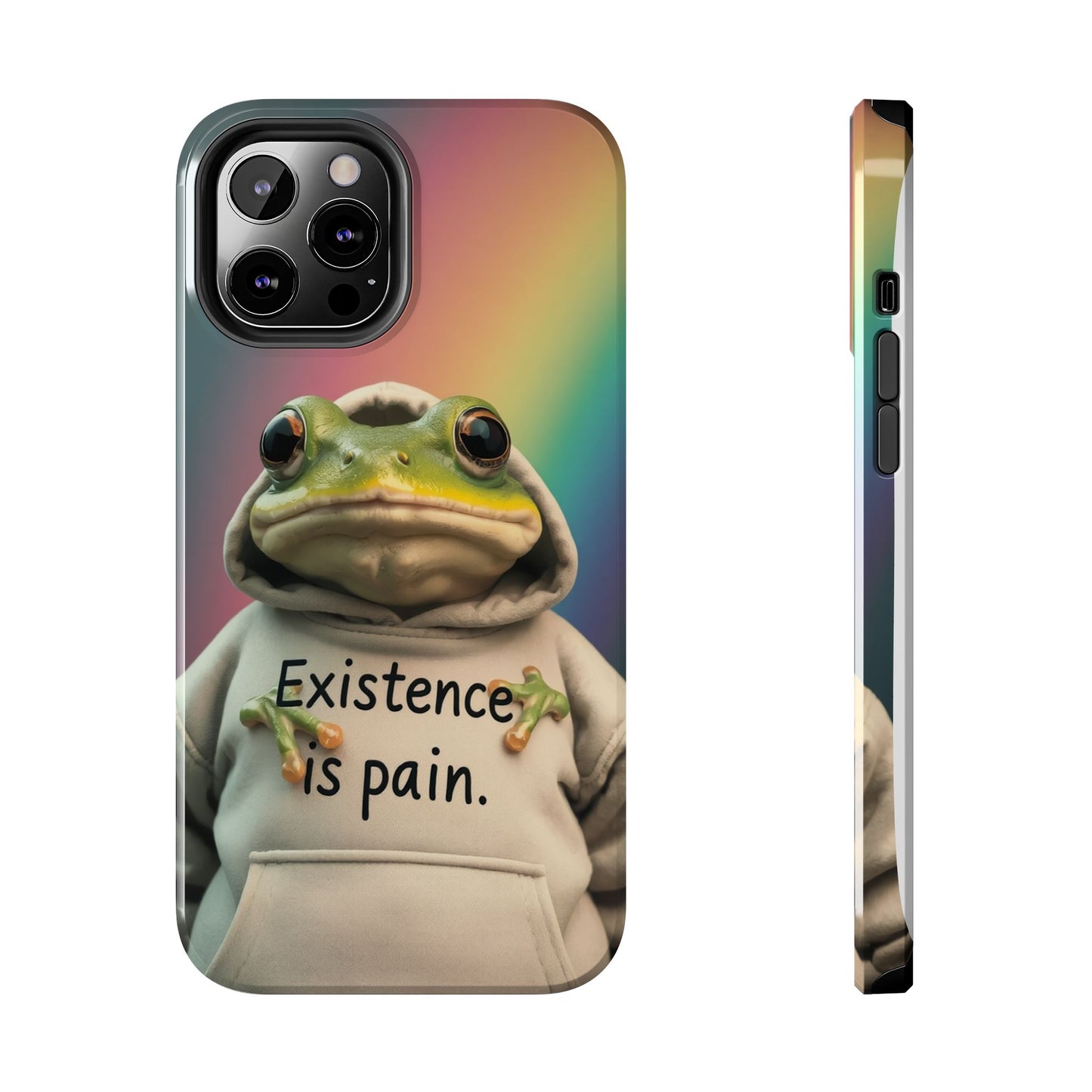 Existence is Pain Frog Phone Case - Tough & Stylish