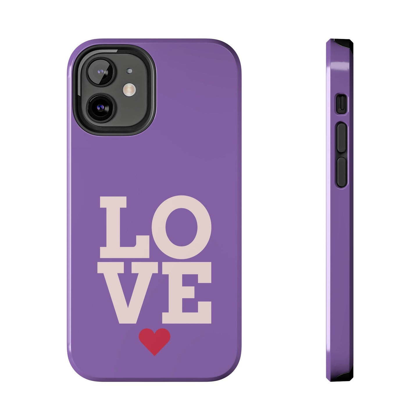 Purple Love Phone Case - Durable & Stylish Tough Case - for iPhone