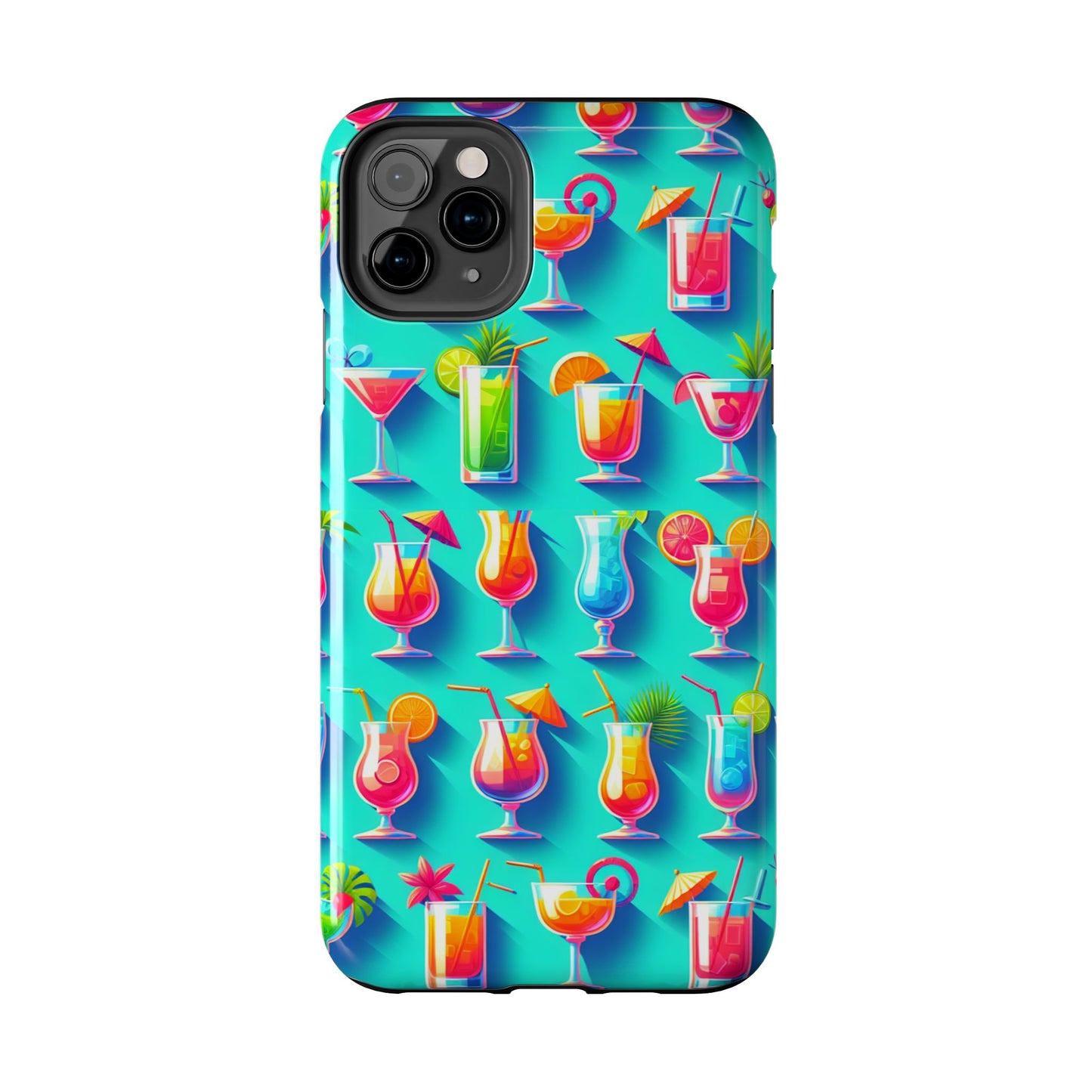 Cocktail Party Phone Case - Fun & Colorful Design for Summer Vibes - for iPhone