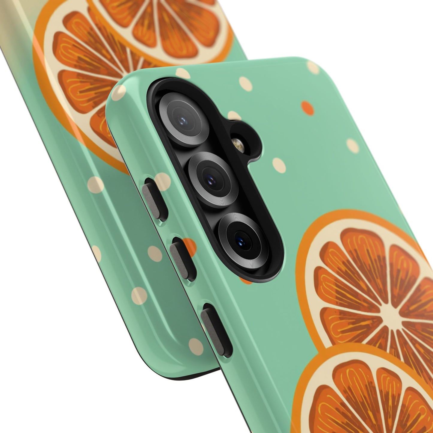 Citrus Vibe Tough Phone Case - Fun Orange Slice Design