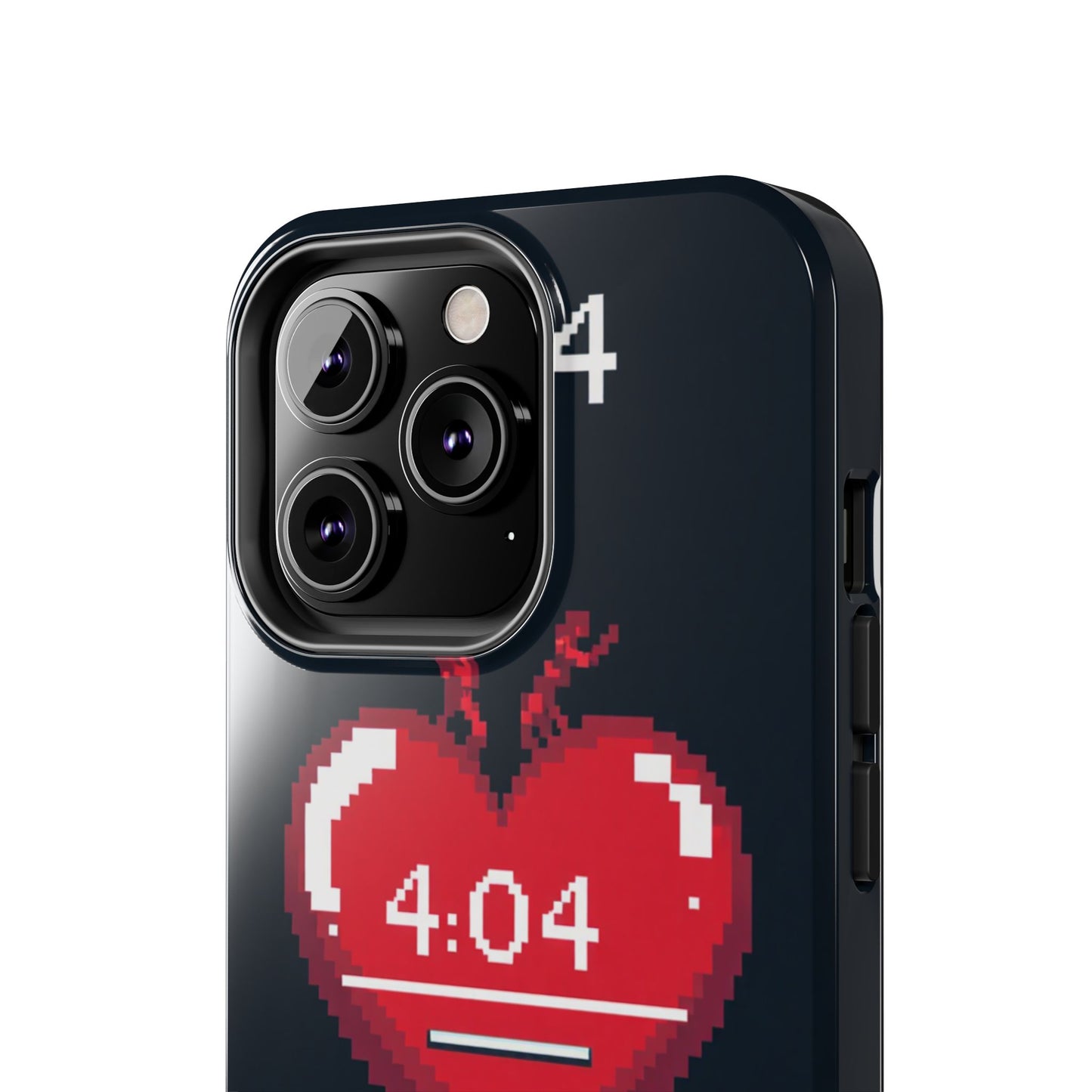 Vintage Pixel Heart Tough Phone Case - "404 Love Not Found" Design