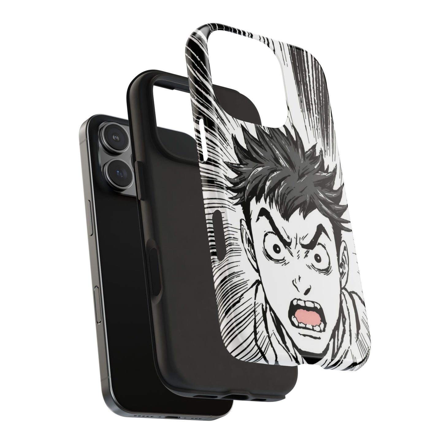 Intense Graphic Phone Case - Tough Design for Anime Fans