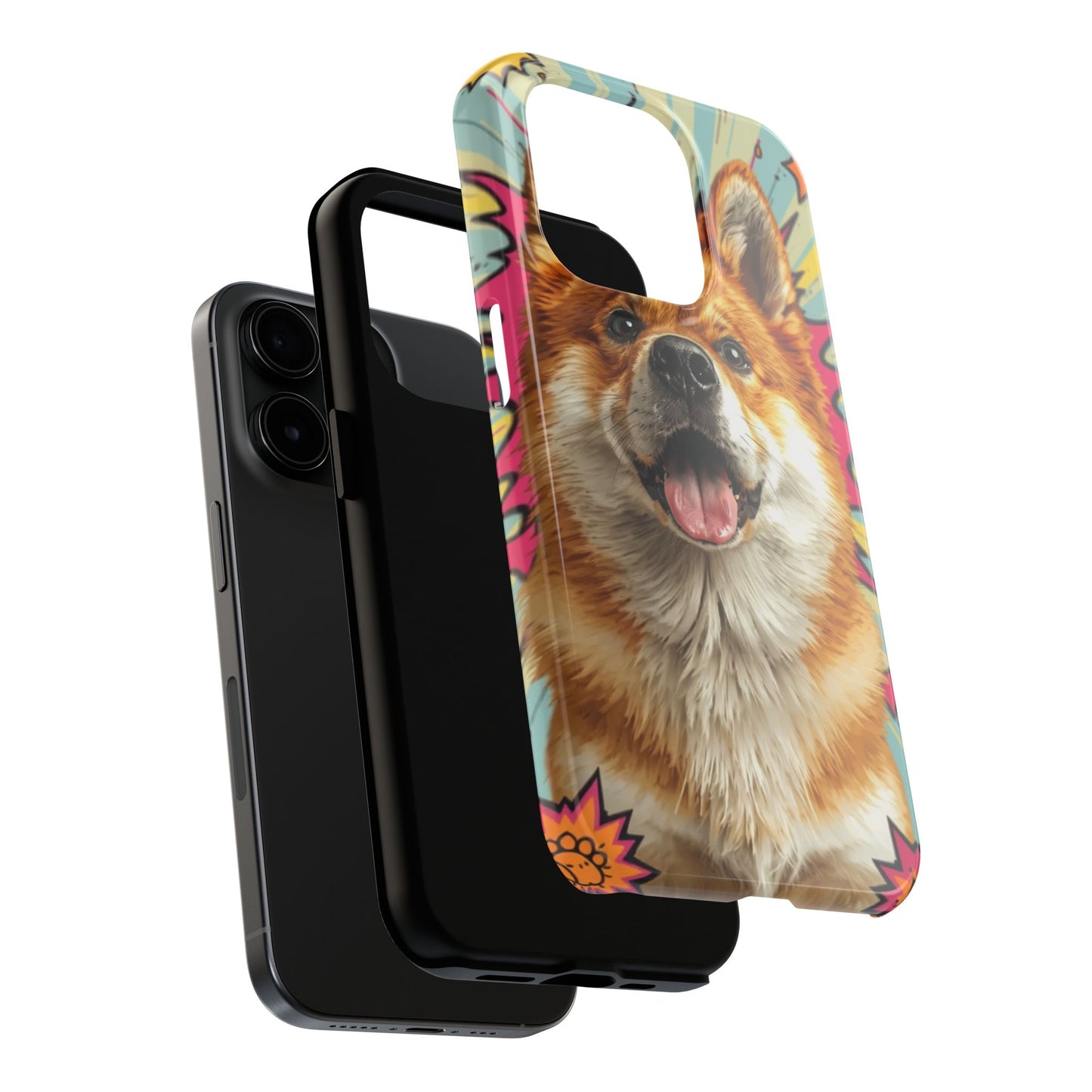 Playful Dog Tough Phone Case - Durable & Stylish Pet Lover Gift