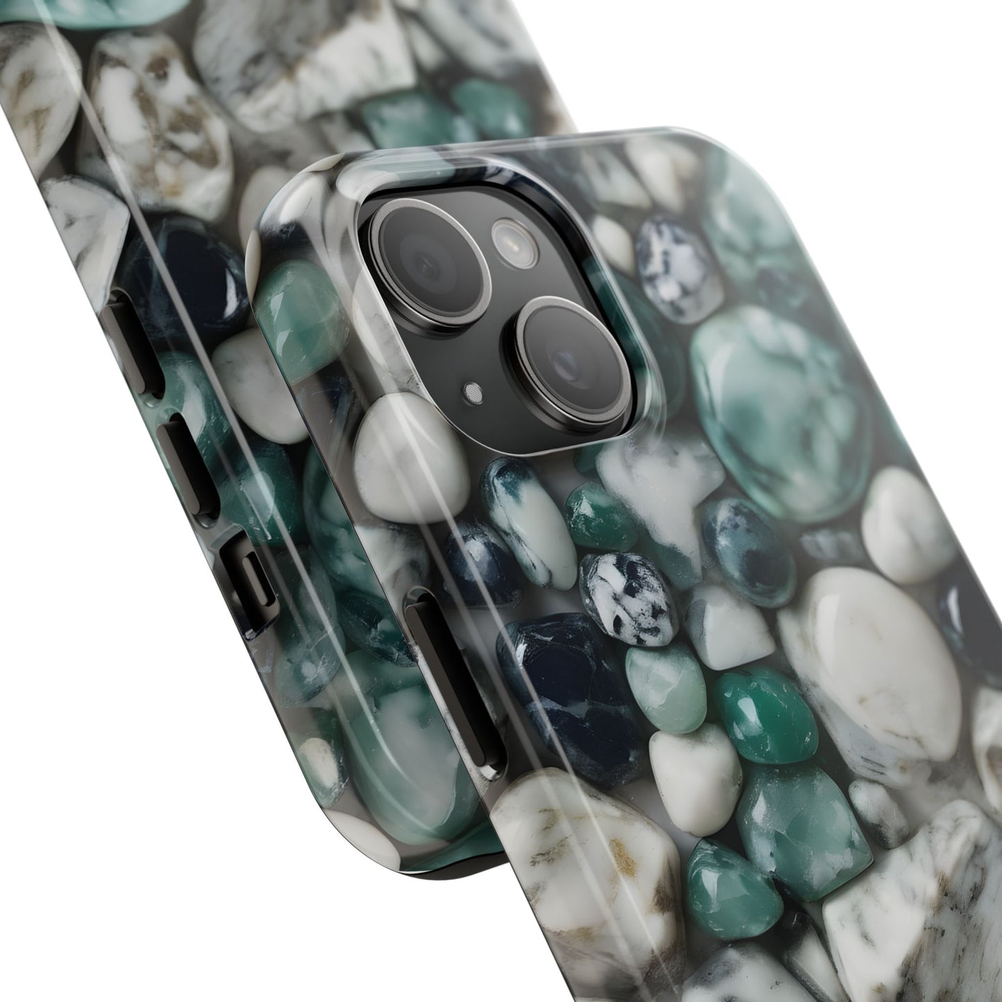 Small Rocks Pattern Tough Phone Case - Stylish & Durable Protection - for iPhone