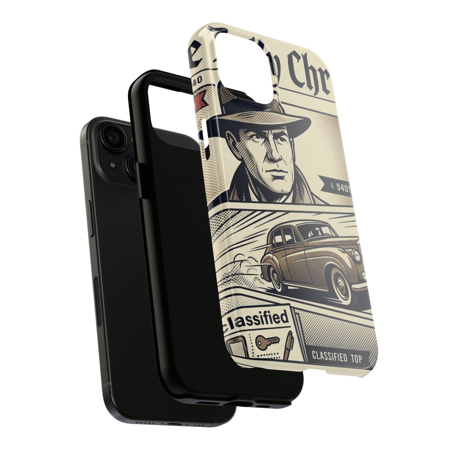 Old Newspaper Tough Phone Case