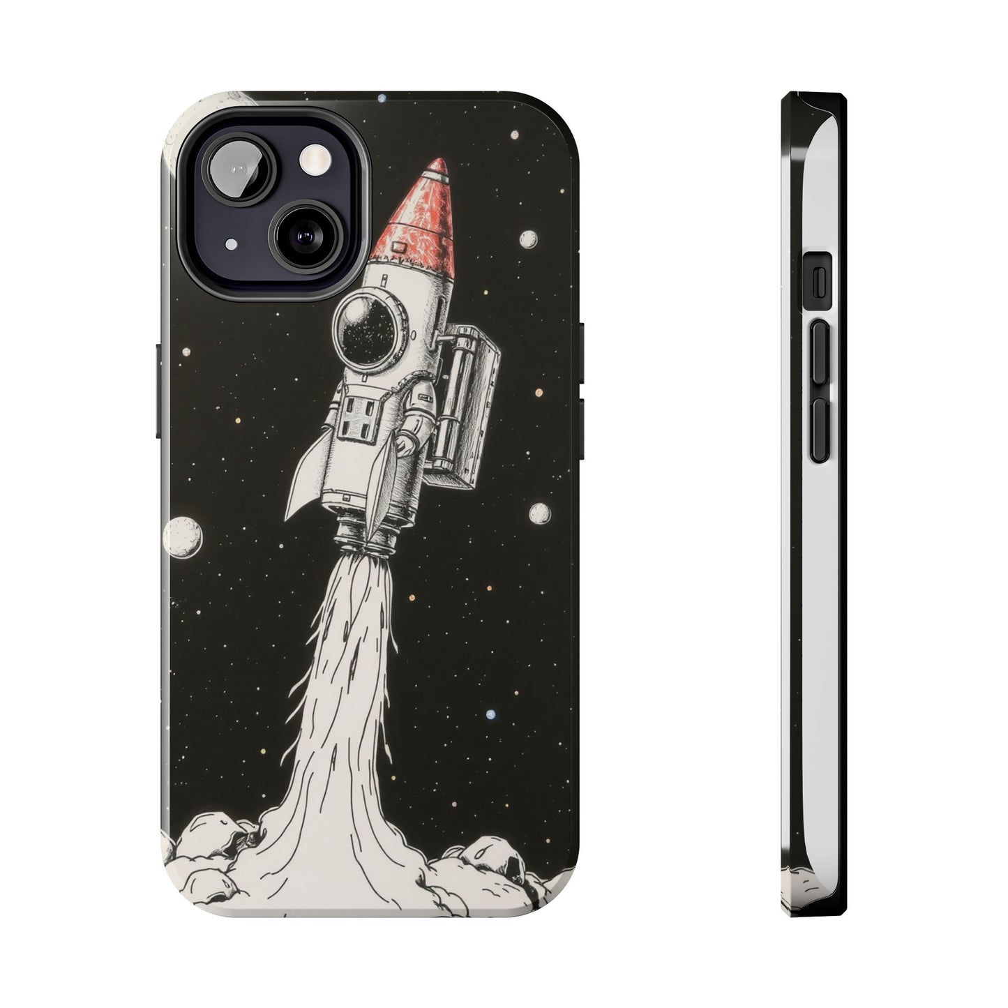 Cool Tough Phone Case for iPhone - Astro-Rocket Bond