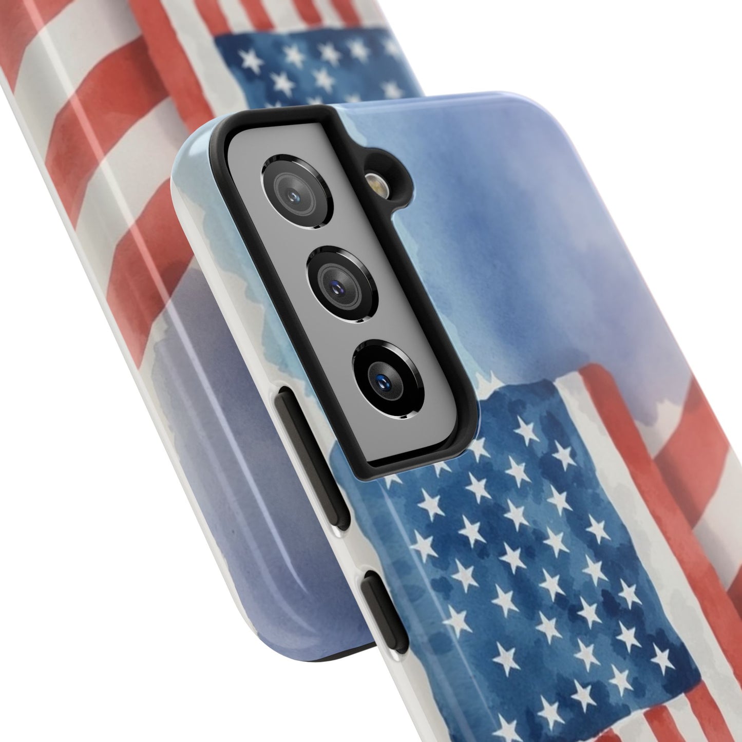 Abstract Watercolor American Flag Design - Tough Phone Case - for iPhone