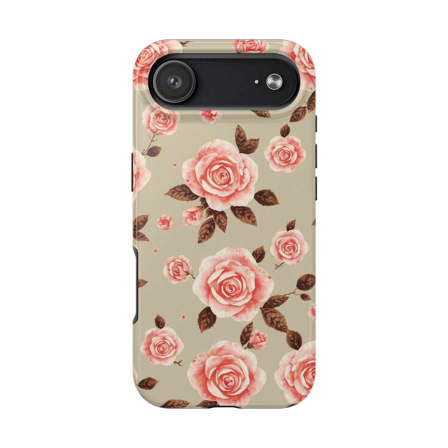 Elegant Floral Tough Phone Case for Stylish Protection - for iPhone