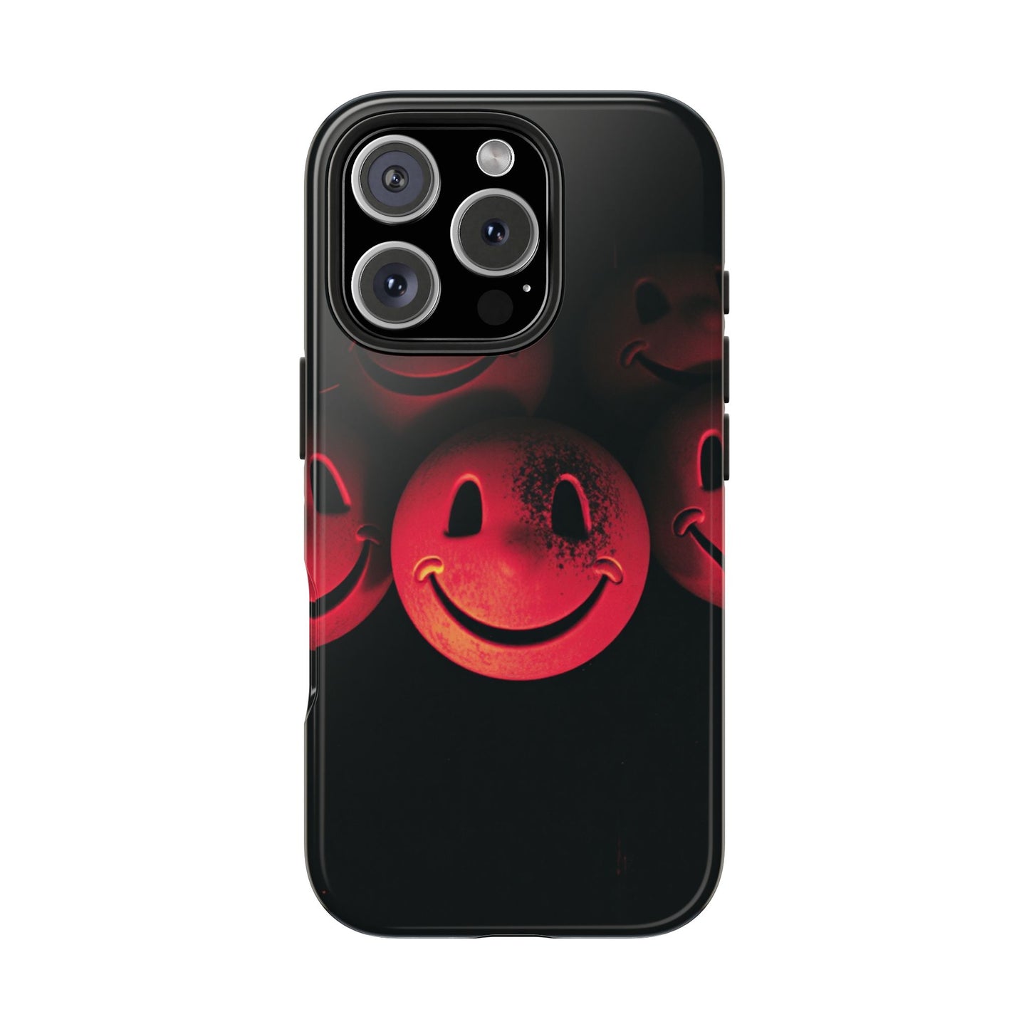 Smiley Face Tough Phone Case - Durable Protection with Fun Design