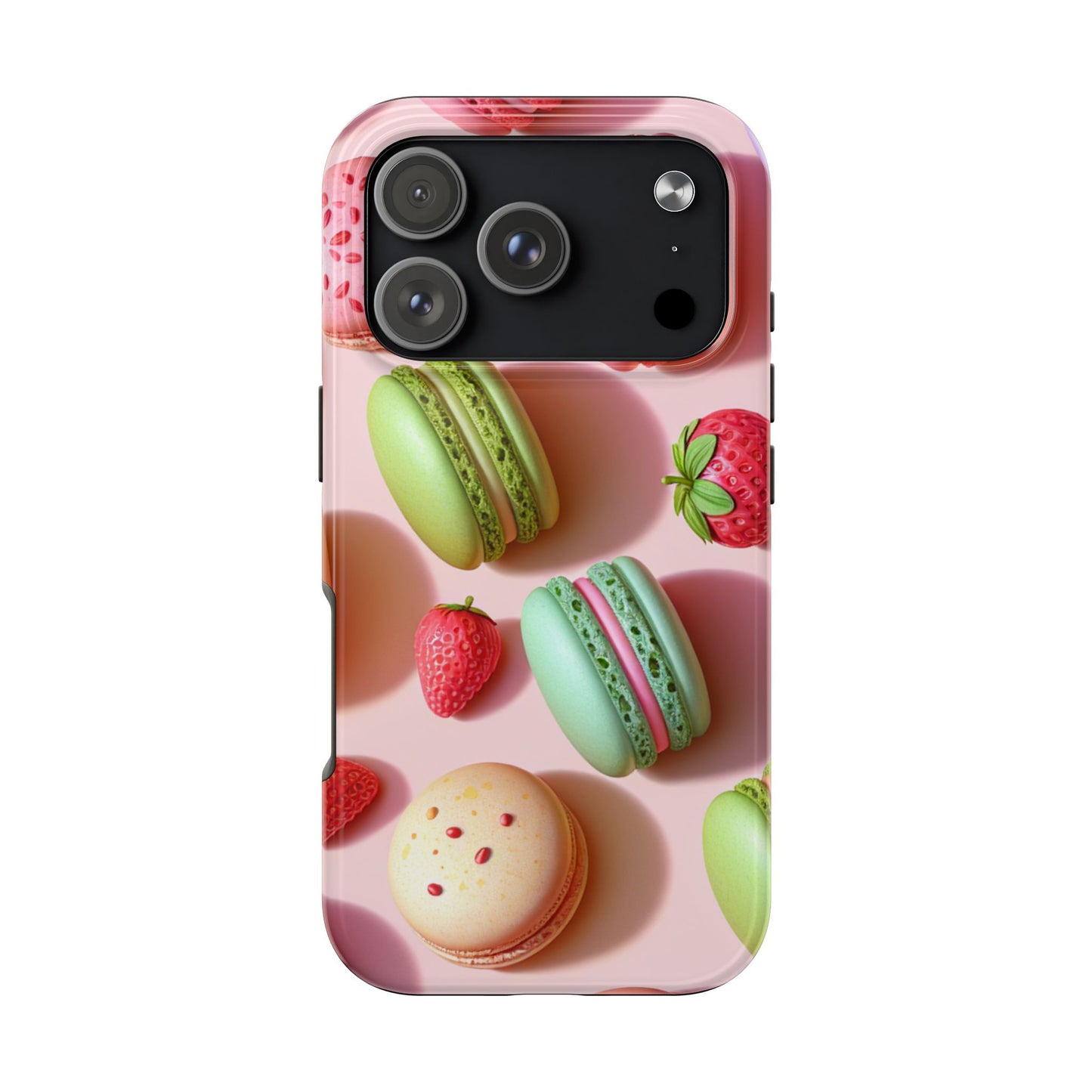 Macaron-Inspired Tough Phone Cases - Colorful Sweet Design - for iPhone