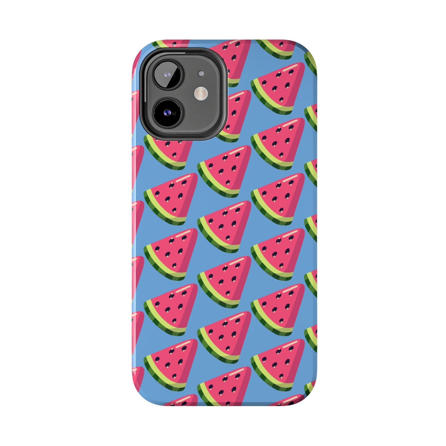 Watermelon Fun Tough Phone Case - Summer Vibes, Blue - for iPhone