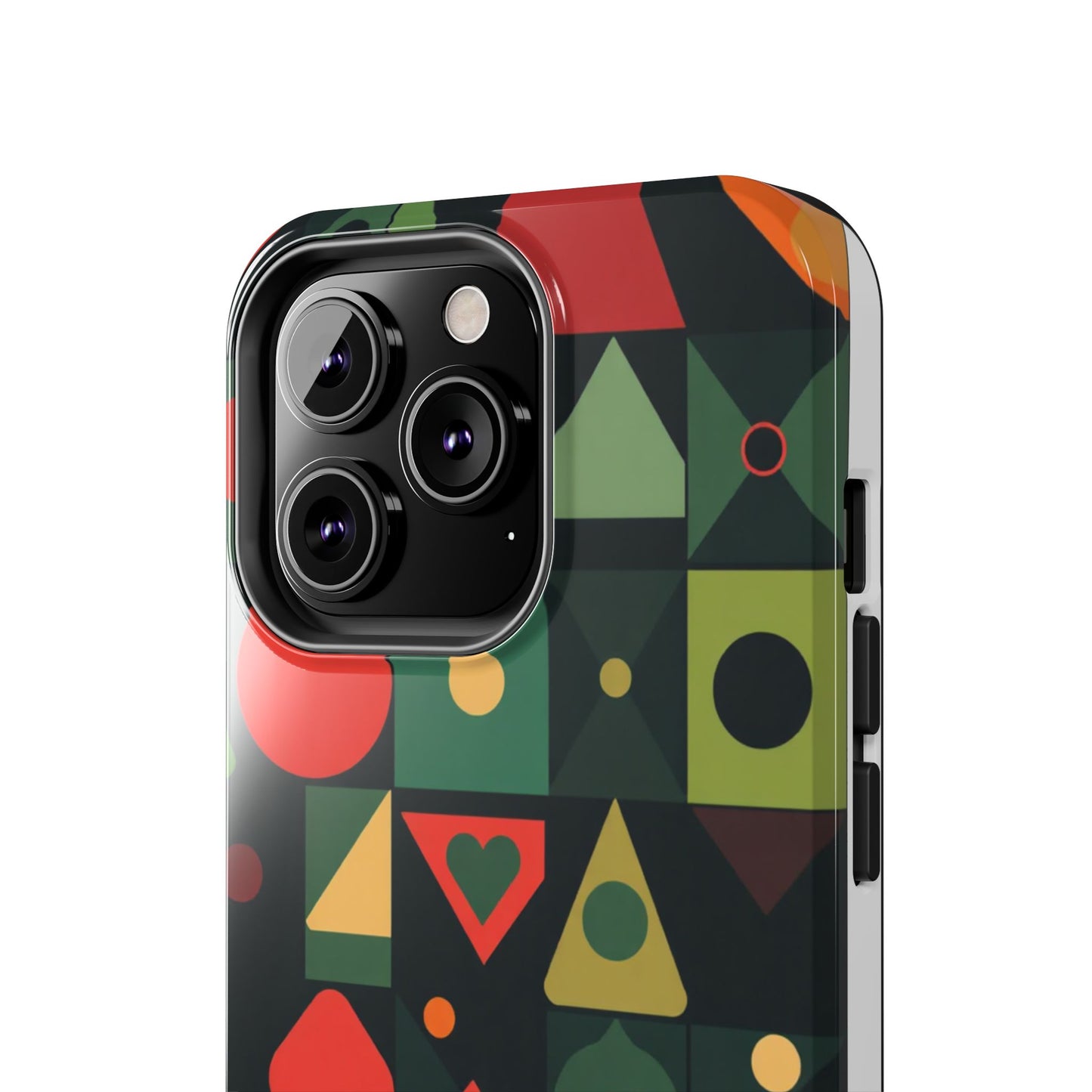 Vibrant Geometric Tough Phone Cases – Stylish Protection for Trendsetters - for iPhone