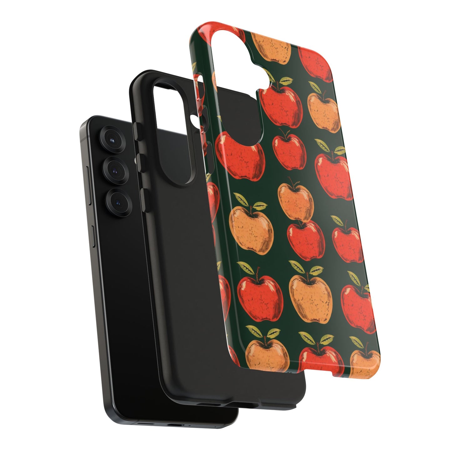 Apple Retro Pattern Tough Phone Case - Durable, Stylish, and Protective for Everyday Use - for iPhone