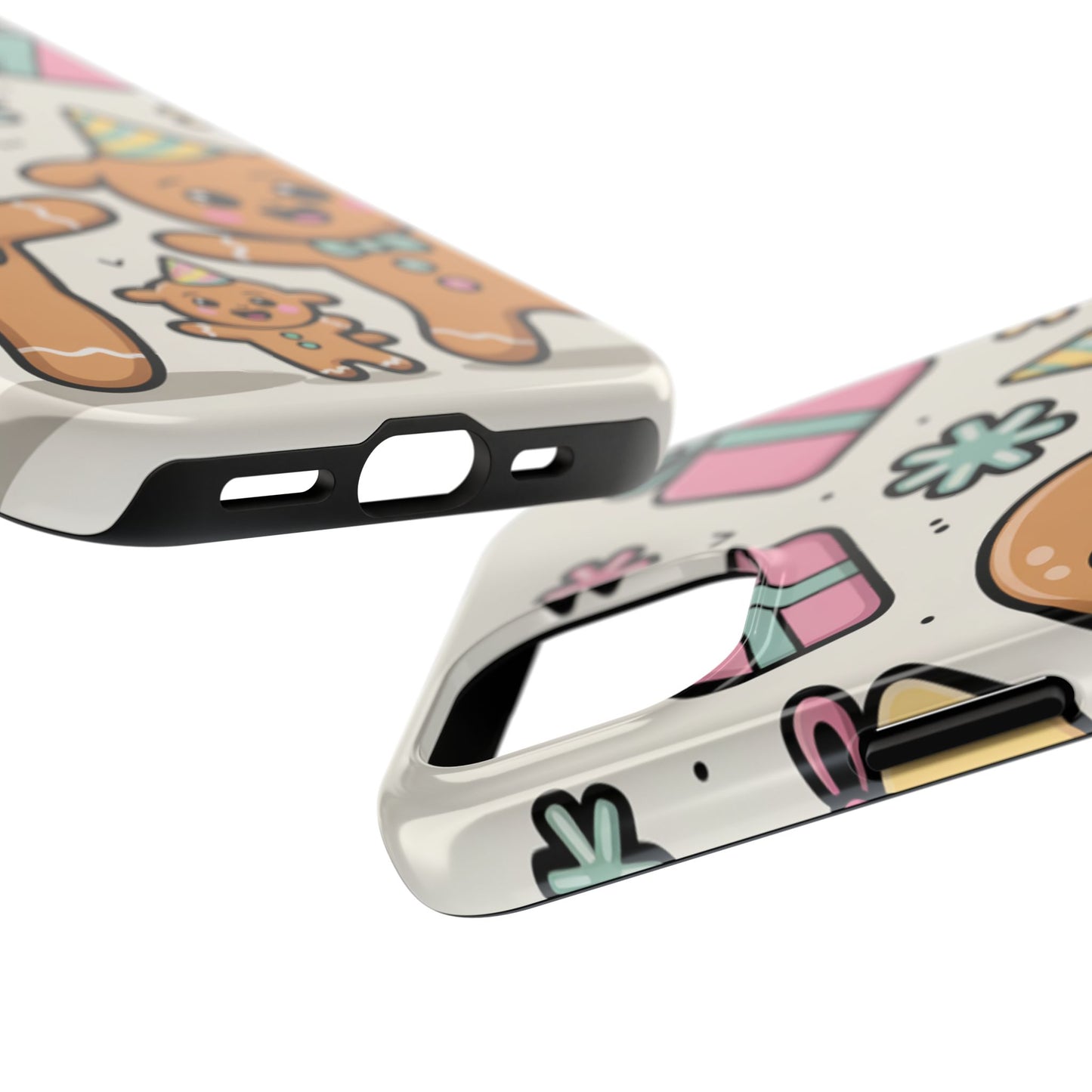 Gingerbread Family Dancing Holiday Phone Case