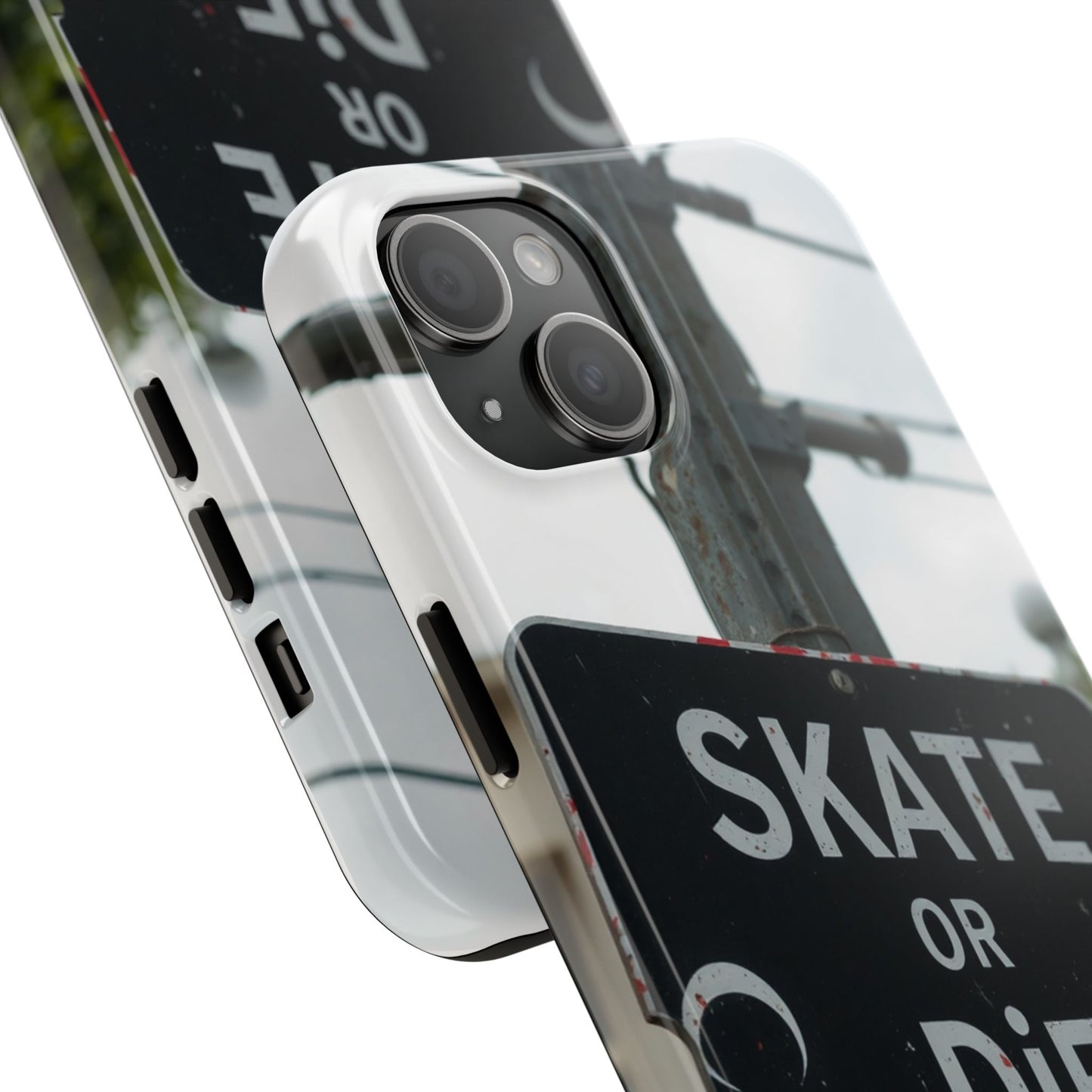 Black Sign Skate or Die Design - Tough Phone Case for iPhone