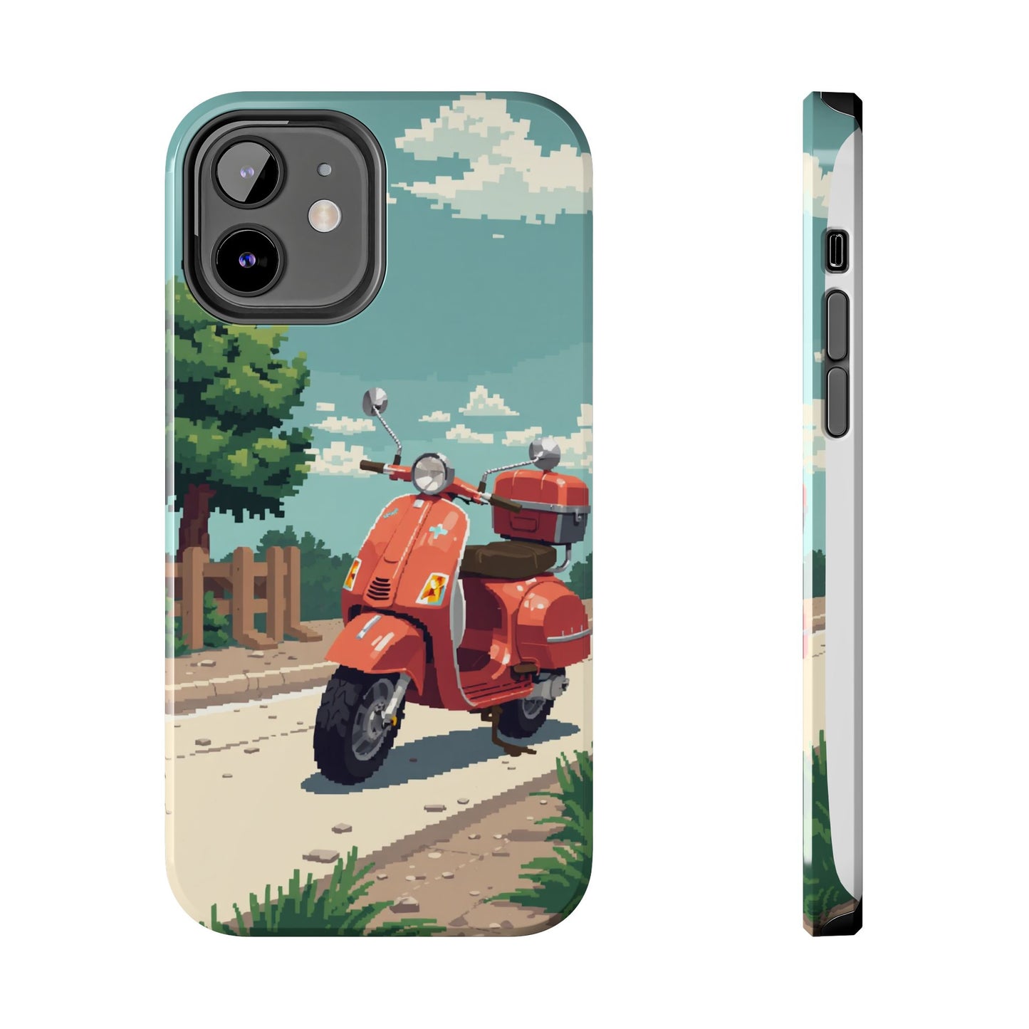 Retro Scooter Phone Case - Tough & Stylish Protection