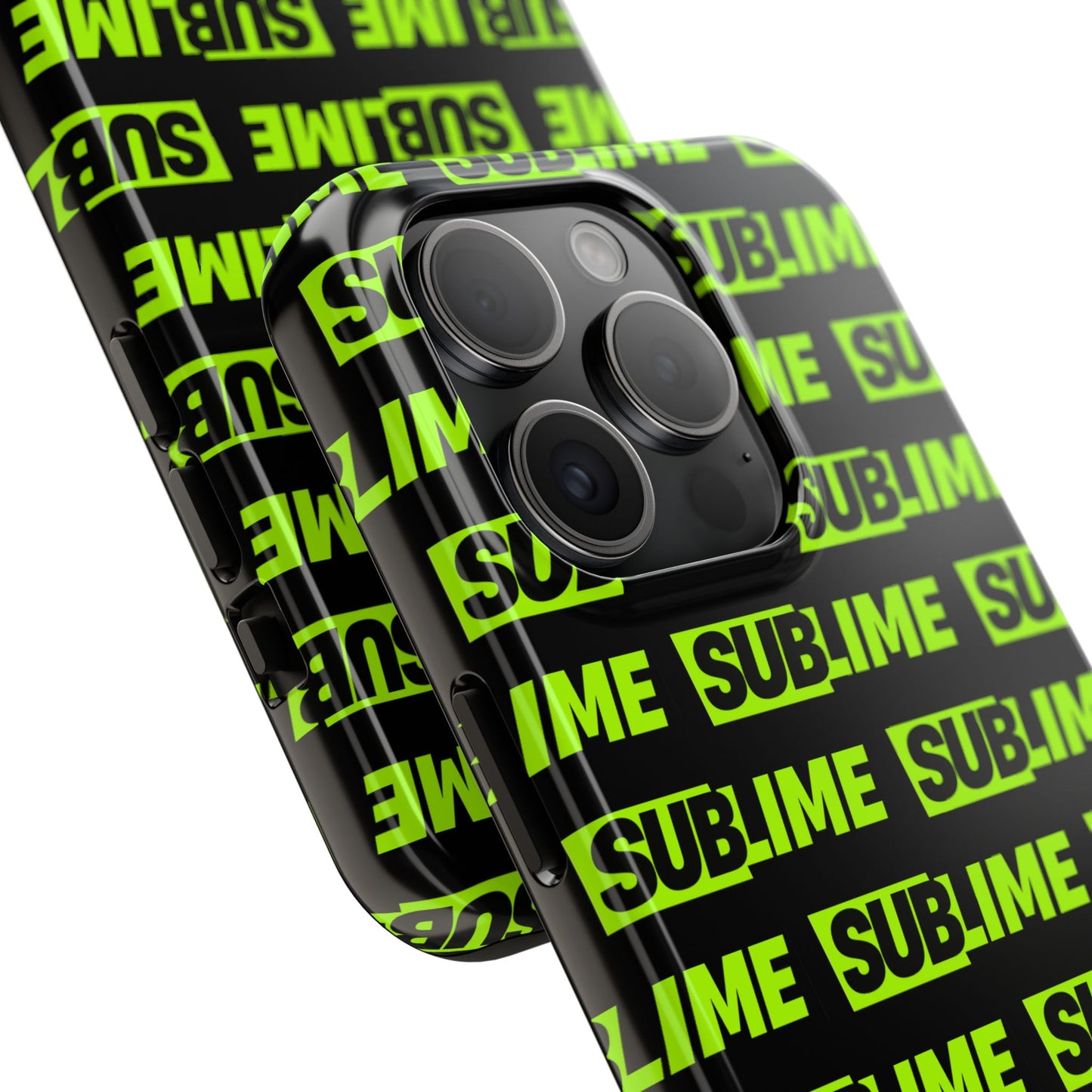 Sublime Text Pattern Tough Phone Case - Vibrant Protective Cover for iPhone