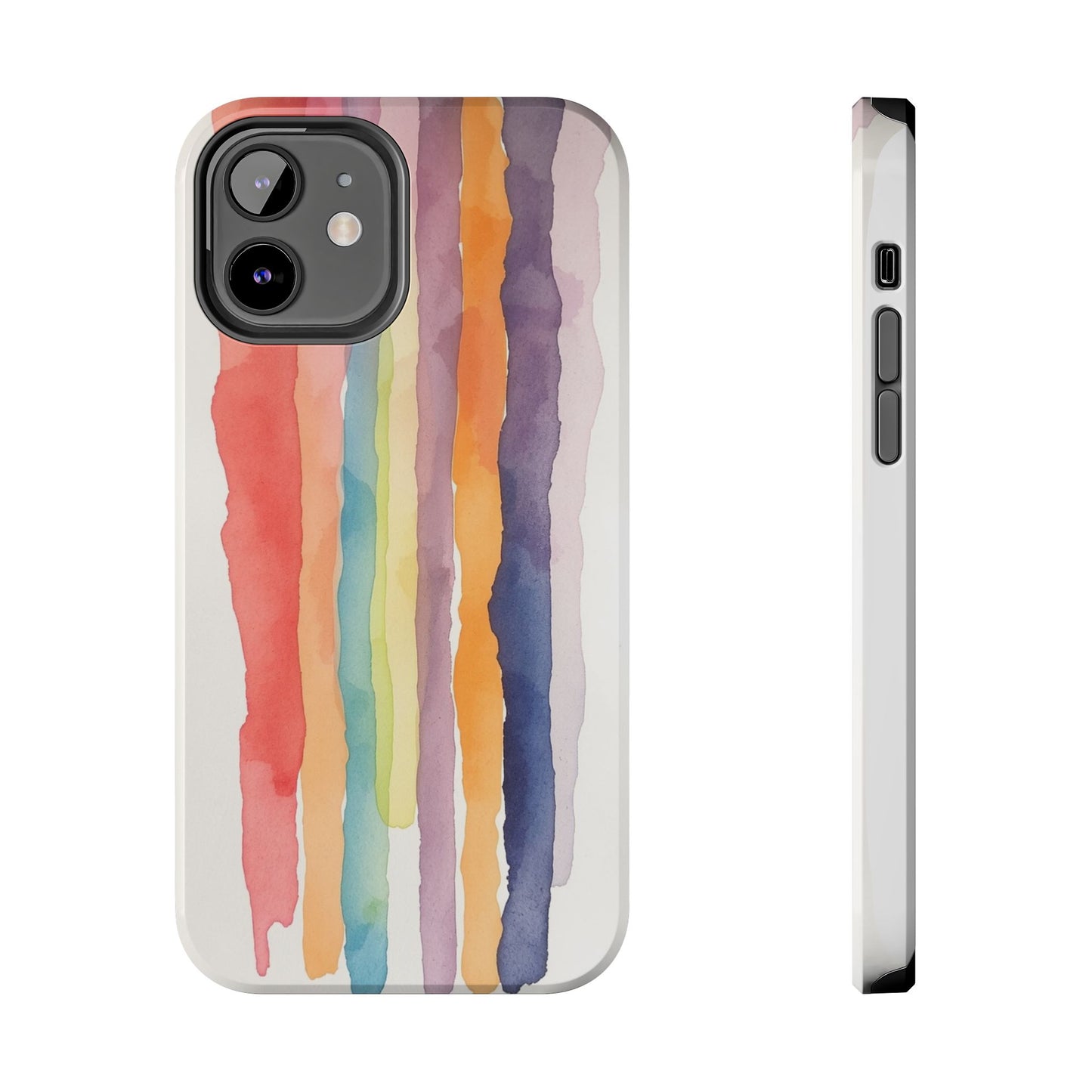 Colorful Watercolor Tough Phone Case - Stylish and Durable Cover for Creative Souls