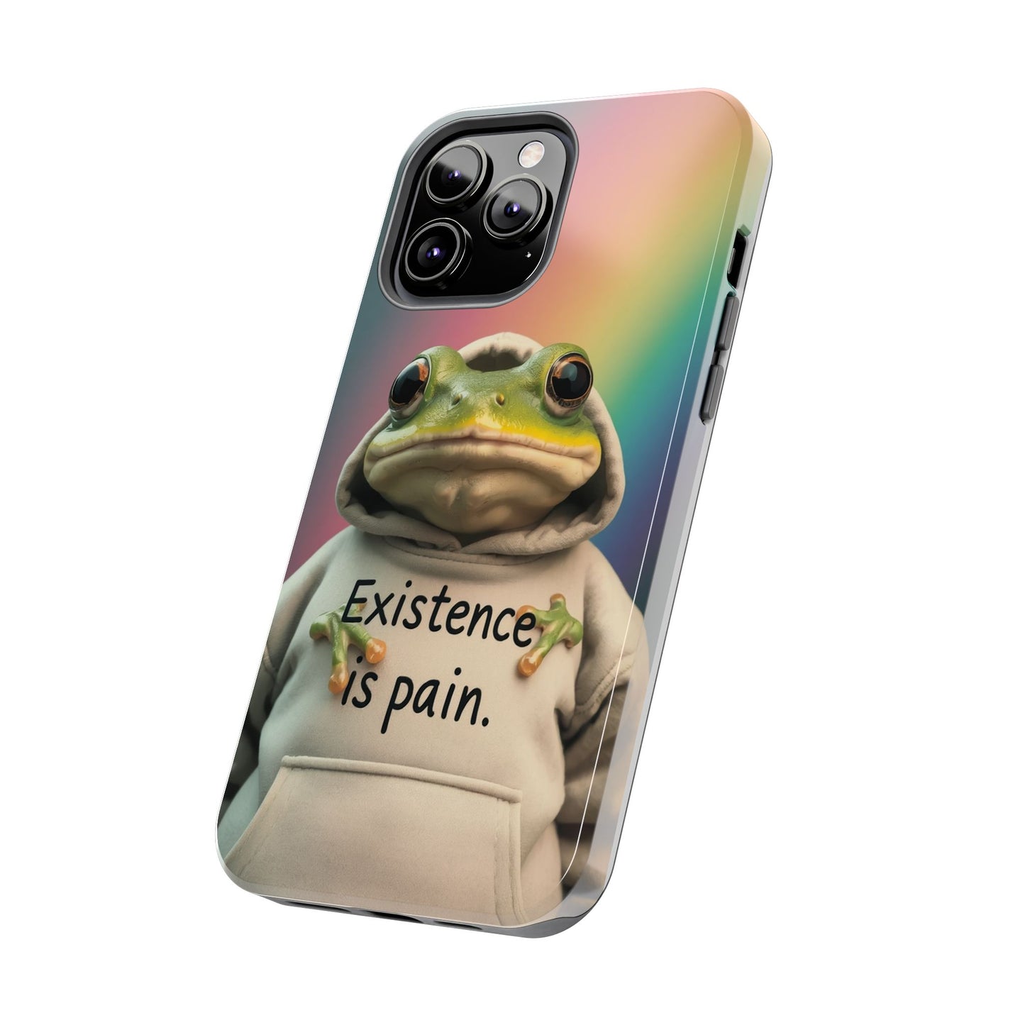 Existence is Pain Frog Phone Case - Tough & Stylish