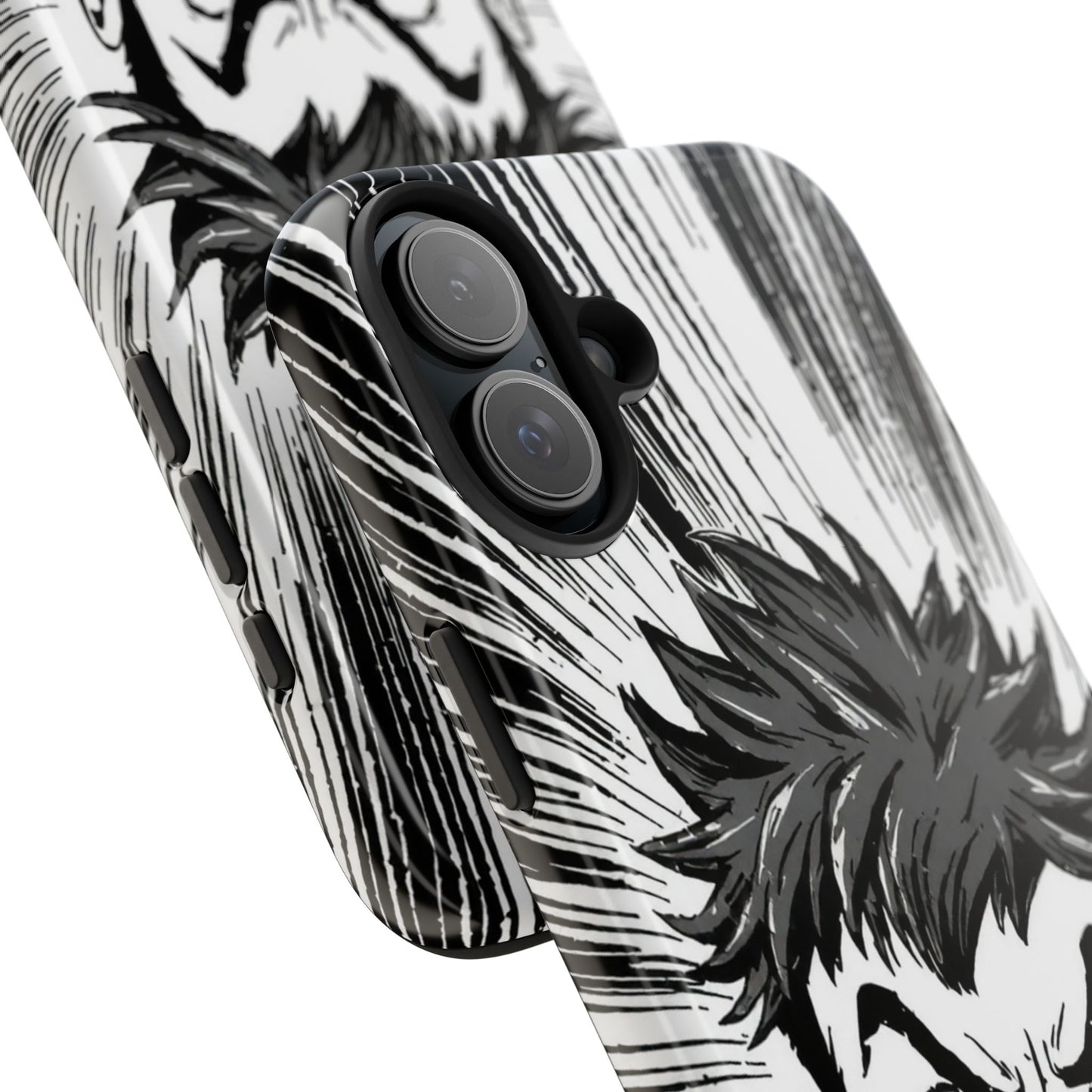 Intense Graphic Phone Case - Tough Design for Anime Fans