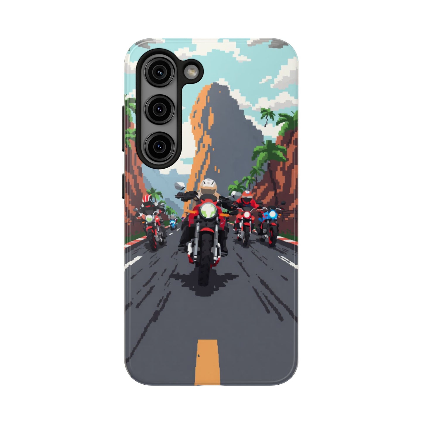 Retro Biker Tough Phone Case - Perfect for Motorcycle Lovers