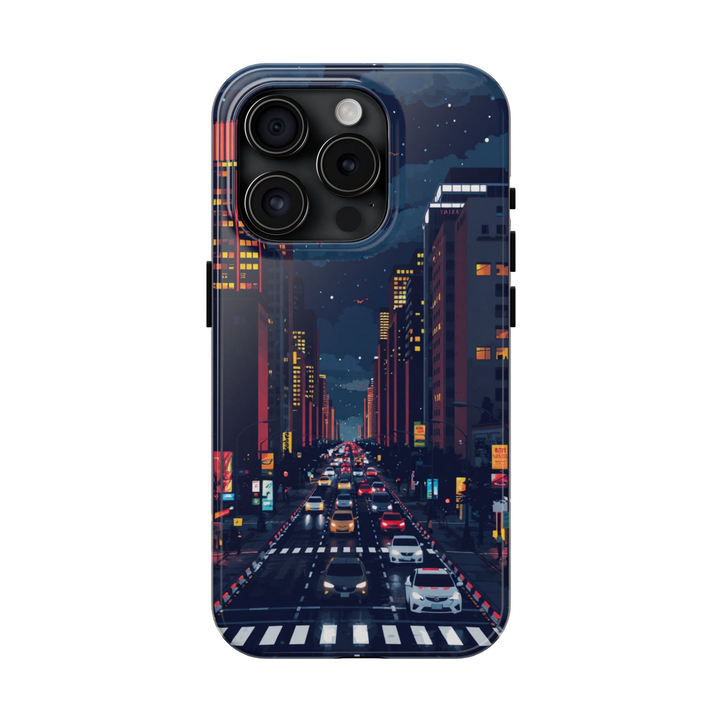 Urban Nightlife Tough Phone Case - Durable & Stylish Protection