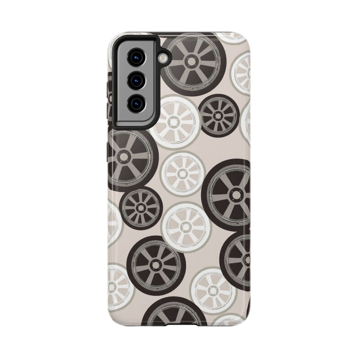 Racing Wheel Design Tough Phone Case – Durable Protection for Automotive Enthusiasts