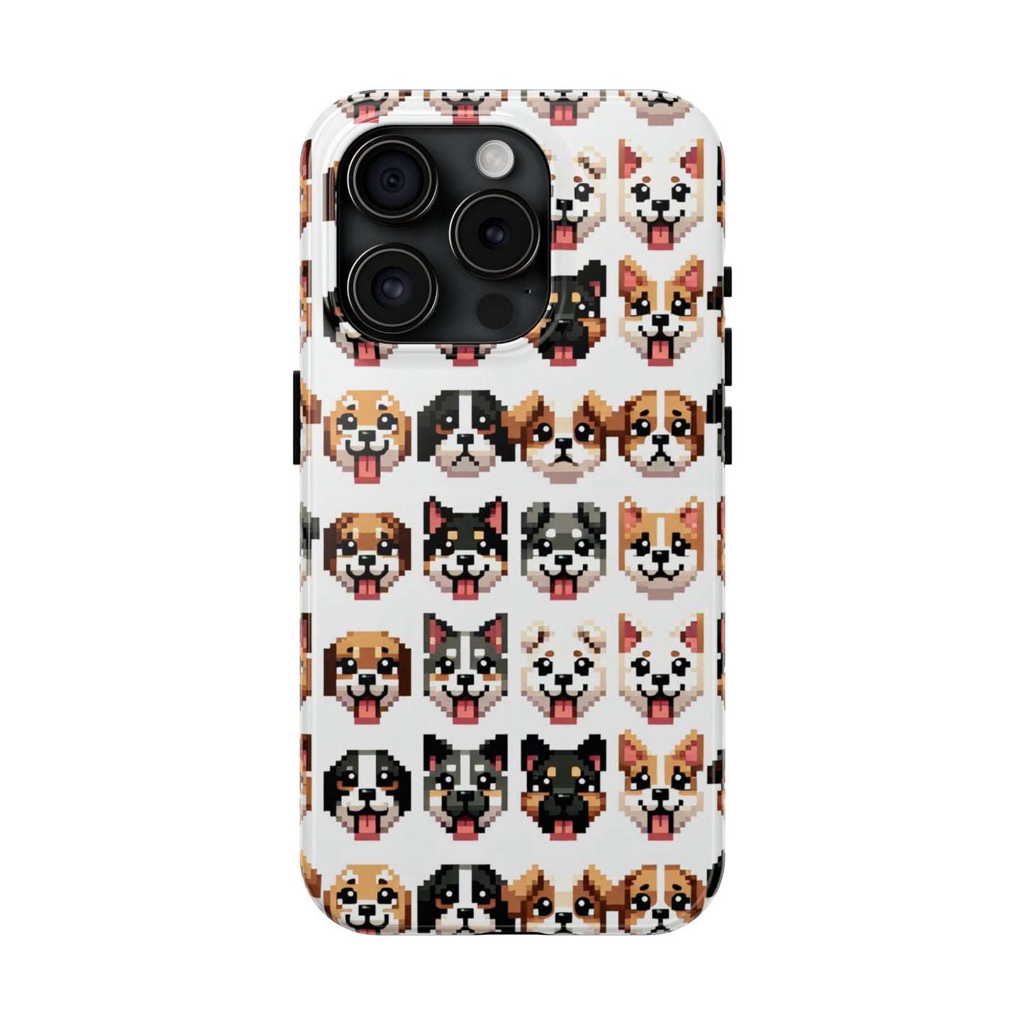 Pixelated Dog Breed Tough Phone Case - Cute, Durable Protection for Pet Lovers - for iPhone