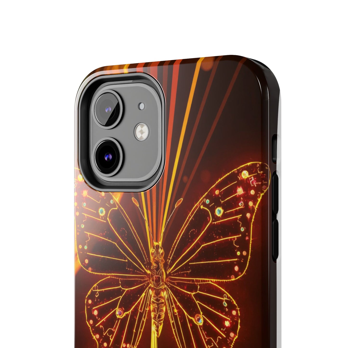 Elegant Butterfly Tough Phone Case - Stylish Protection for Nature Lovers