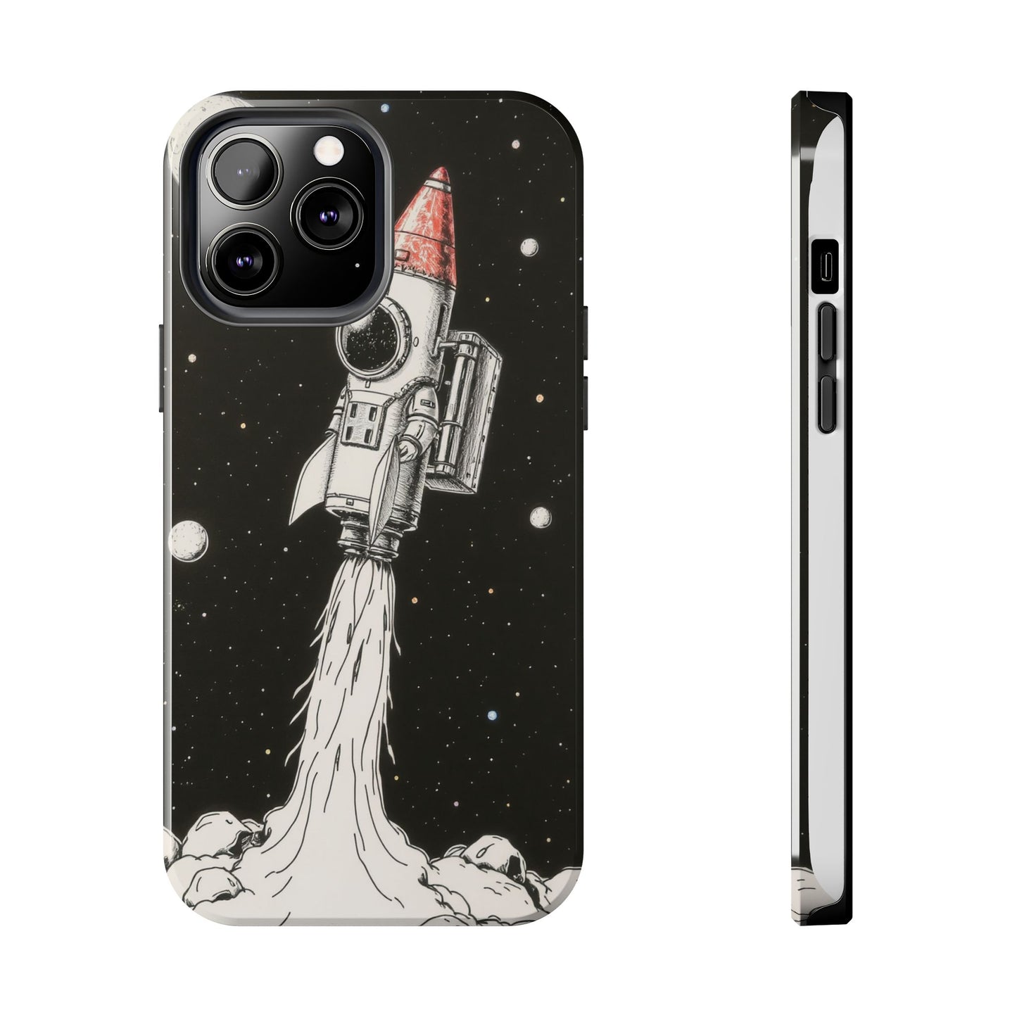 Cool Tough Phone Case for iPhone - Astro-Rocket Bond