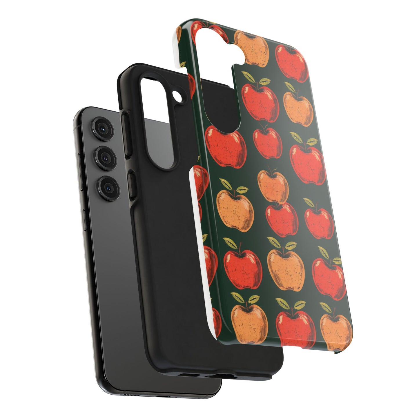 Apple Retro Pattern Tough Phone Case - Durable, Stylish, and Protective for Everyday Use - for iPhone