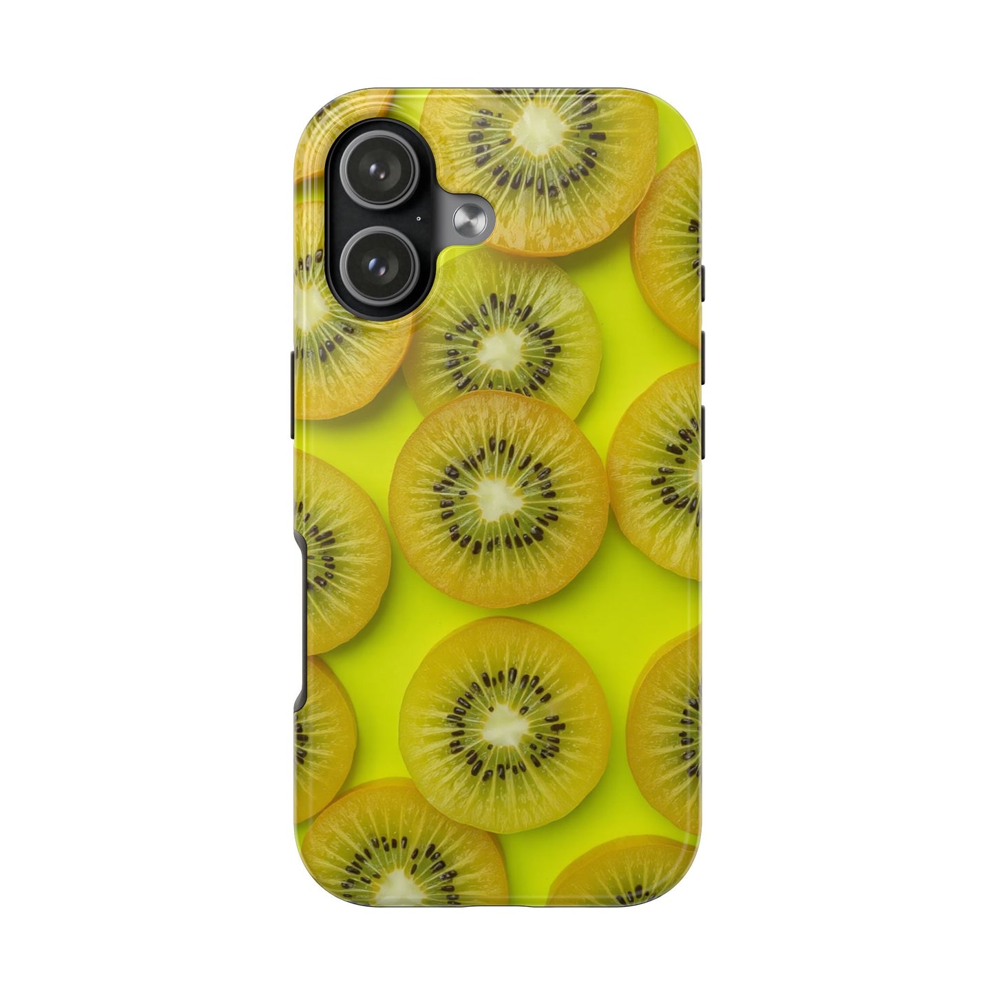 Vibrant Kiwi Tough Phone Case - Bright Yellow Design for Fruit Lovers