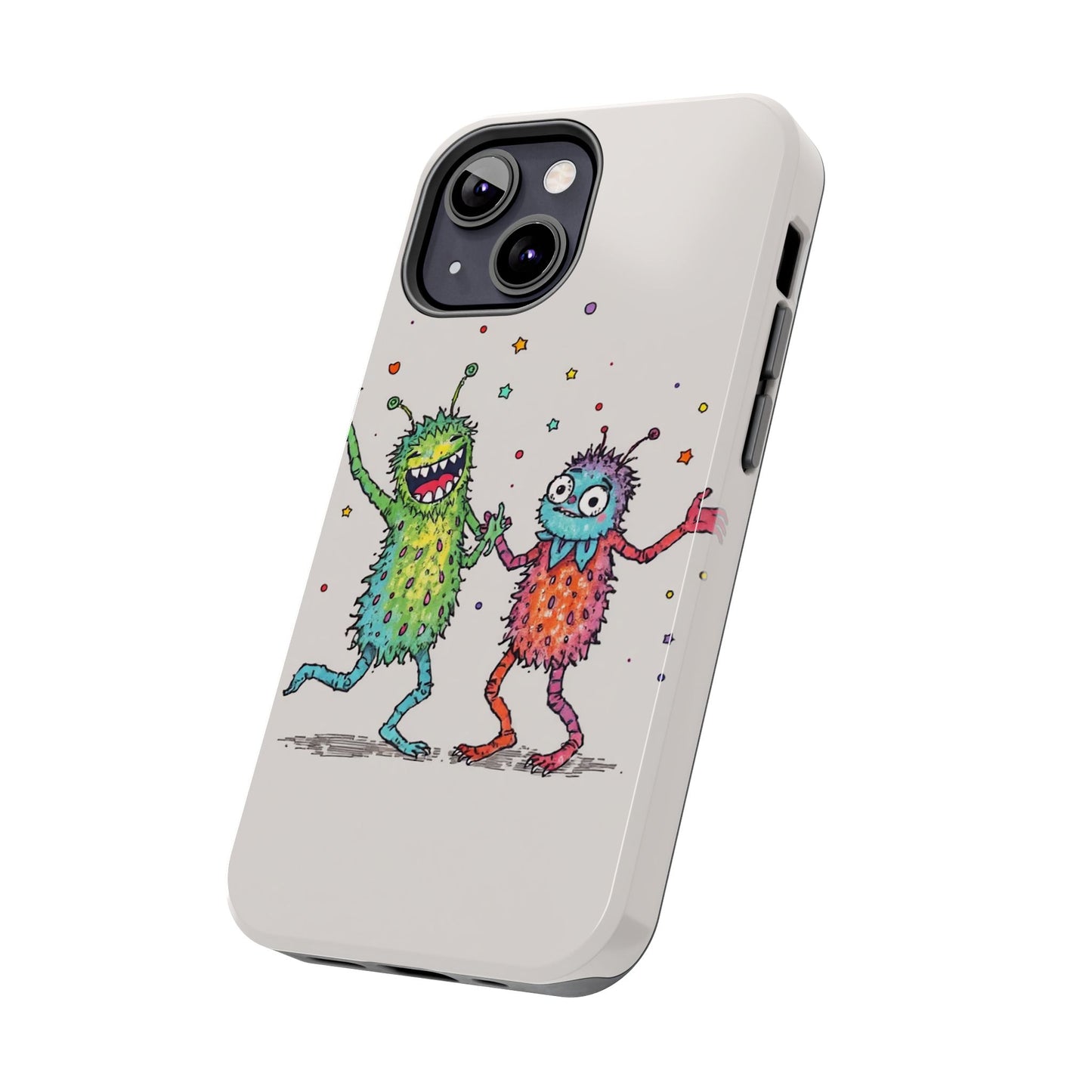 Colorful Monster Tough Phone Case - Fun and Playful Design