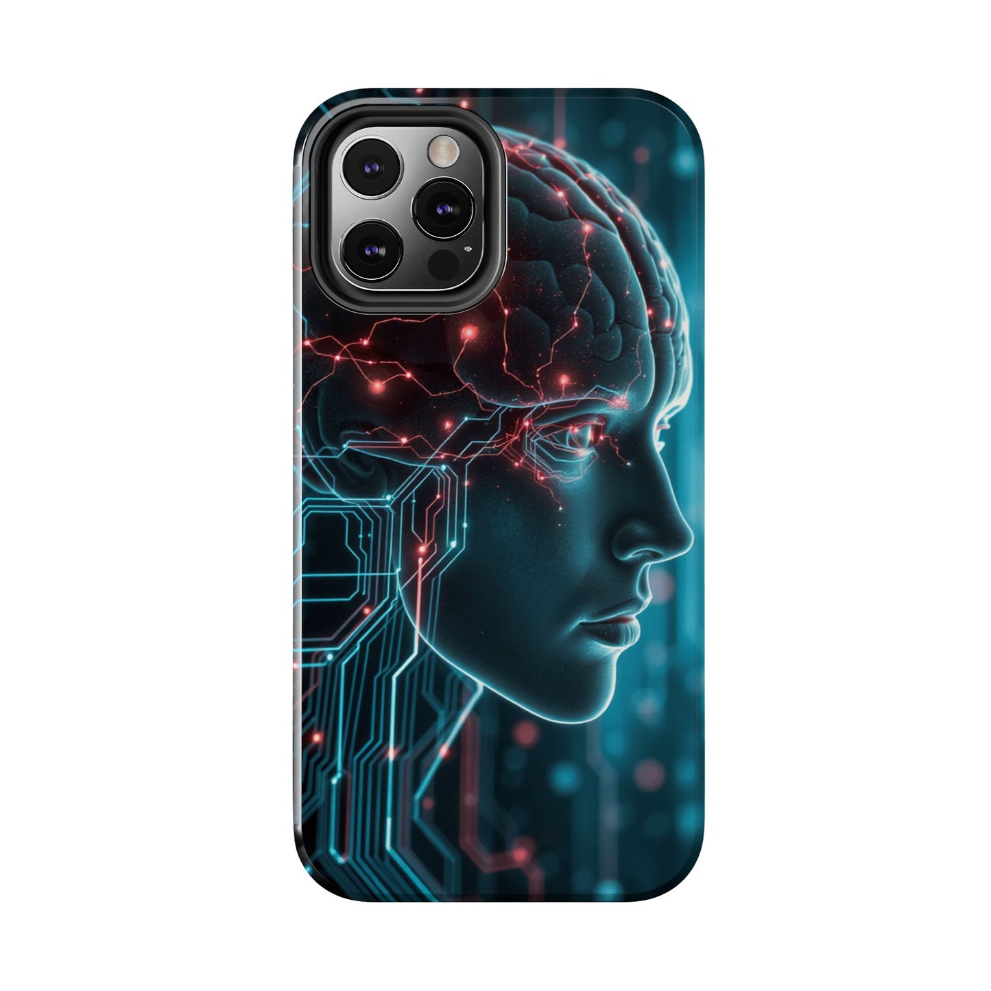 Futuristic Brain Design Tough Phone Case