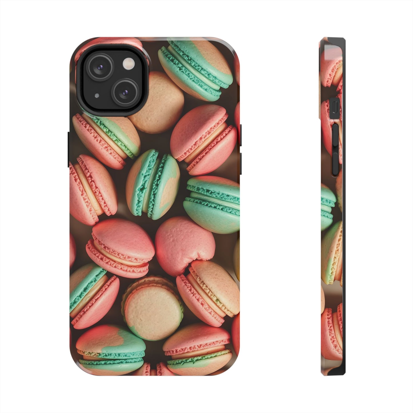 Colorful Tasty Macarons Tough Phone Case - Durable Protection with Sweet Aesthetic - for iPhone