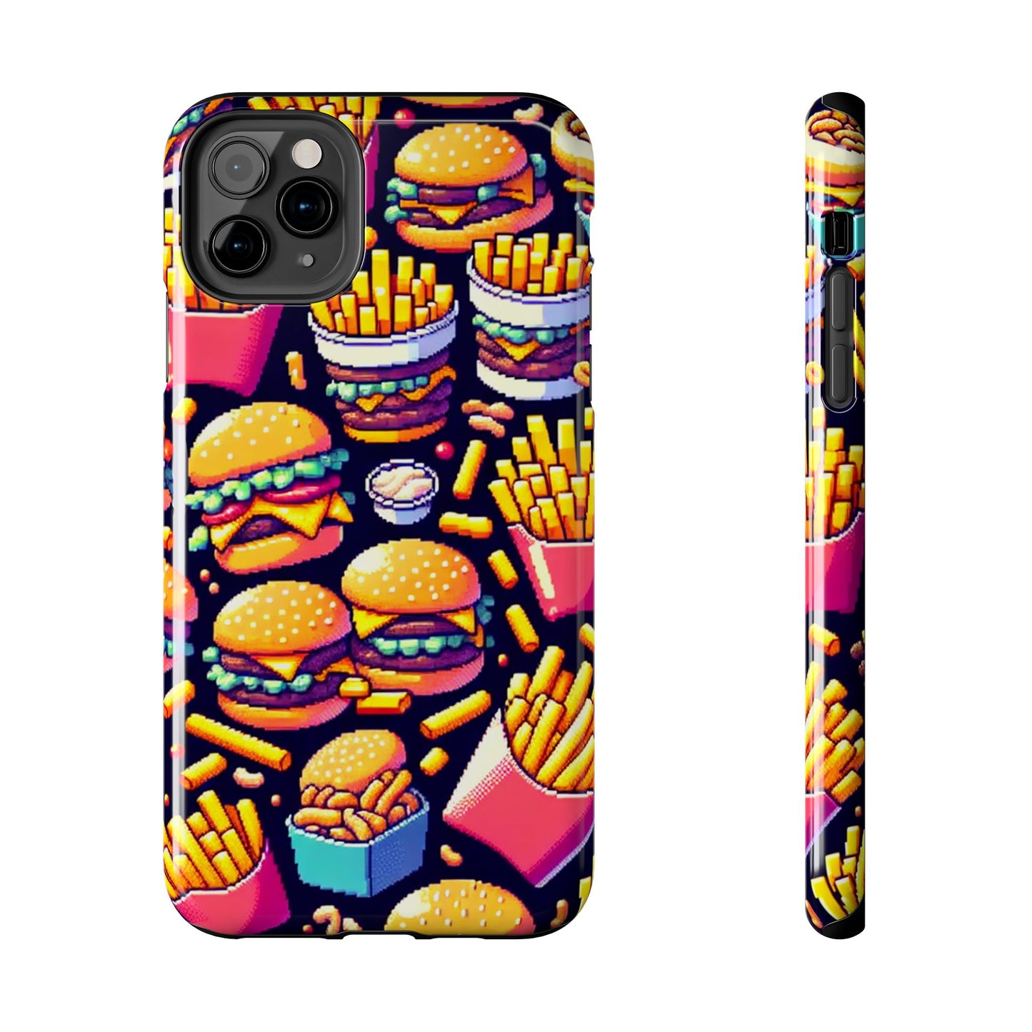 Retro Fast Food Phone Case - Tough and Durable - for iPhone