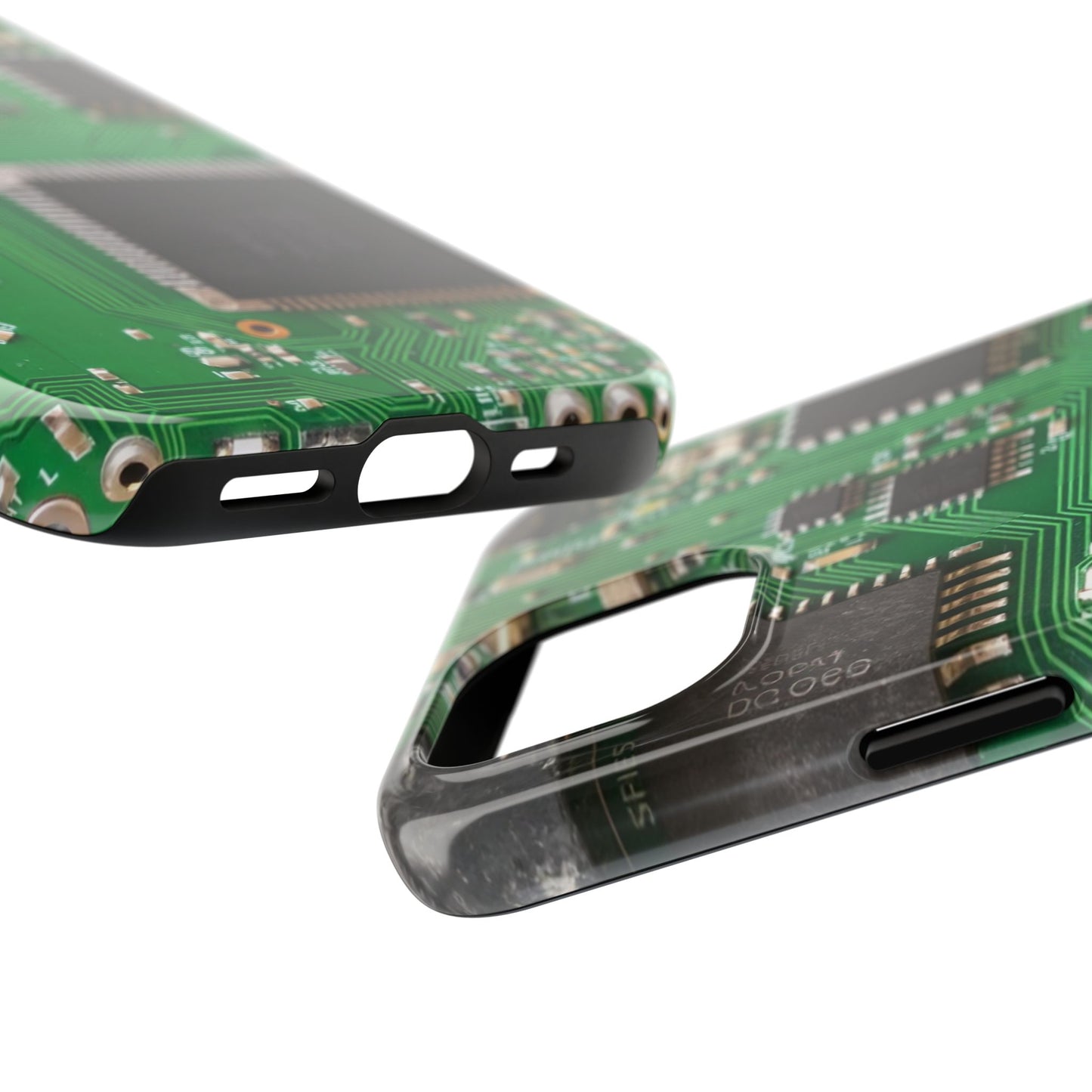 Circuit Board Tough Phone Case - Durable Tech Design